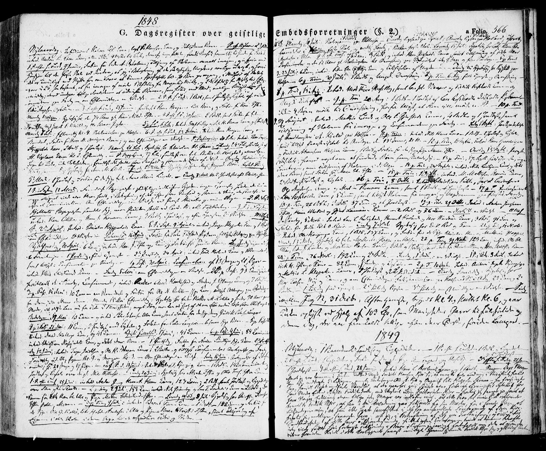 Tjølling kirkebøker, SAKO/A-60/F/Fa/L0006: Parish register (official) no. 6, 1835-1859, p. 566