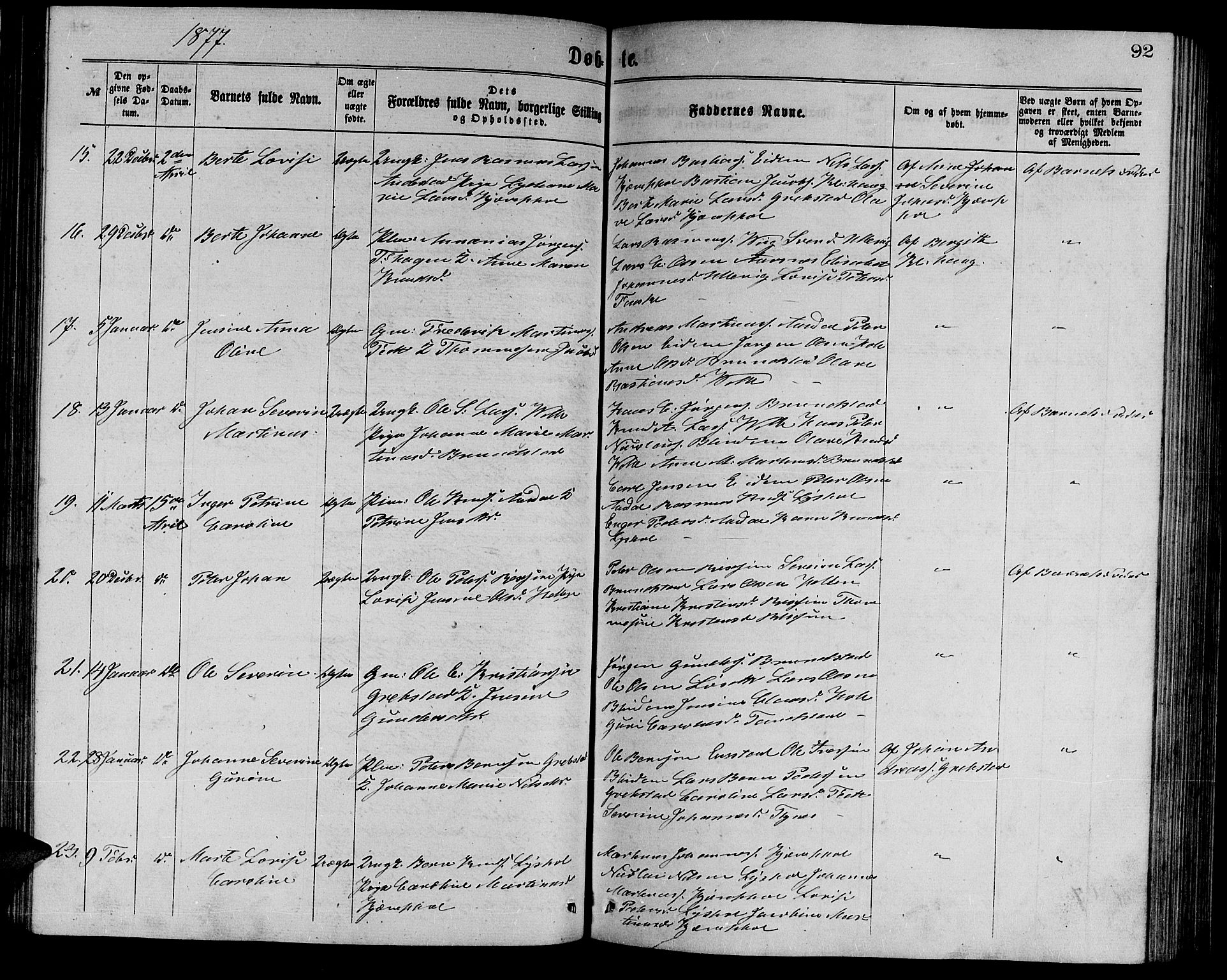 Ministerialprotokoller, klokkerbøker og fødselsregistre - Møre og Romsdal, AV/SAT-A-1454/523/L0338: Parish register (copy) no. 523C01, 1865-1877, p. 92