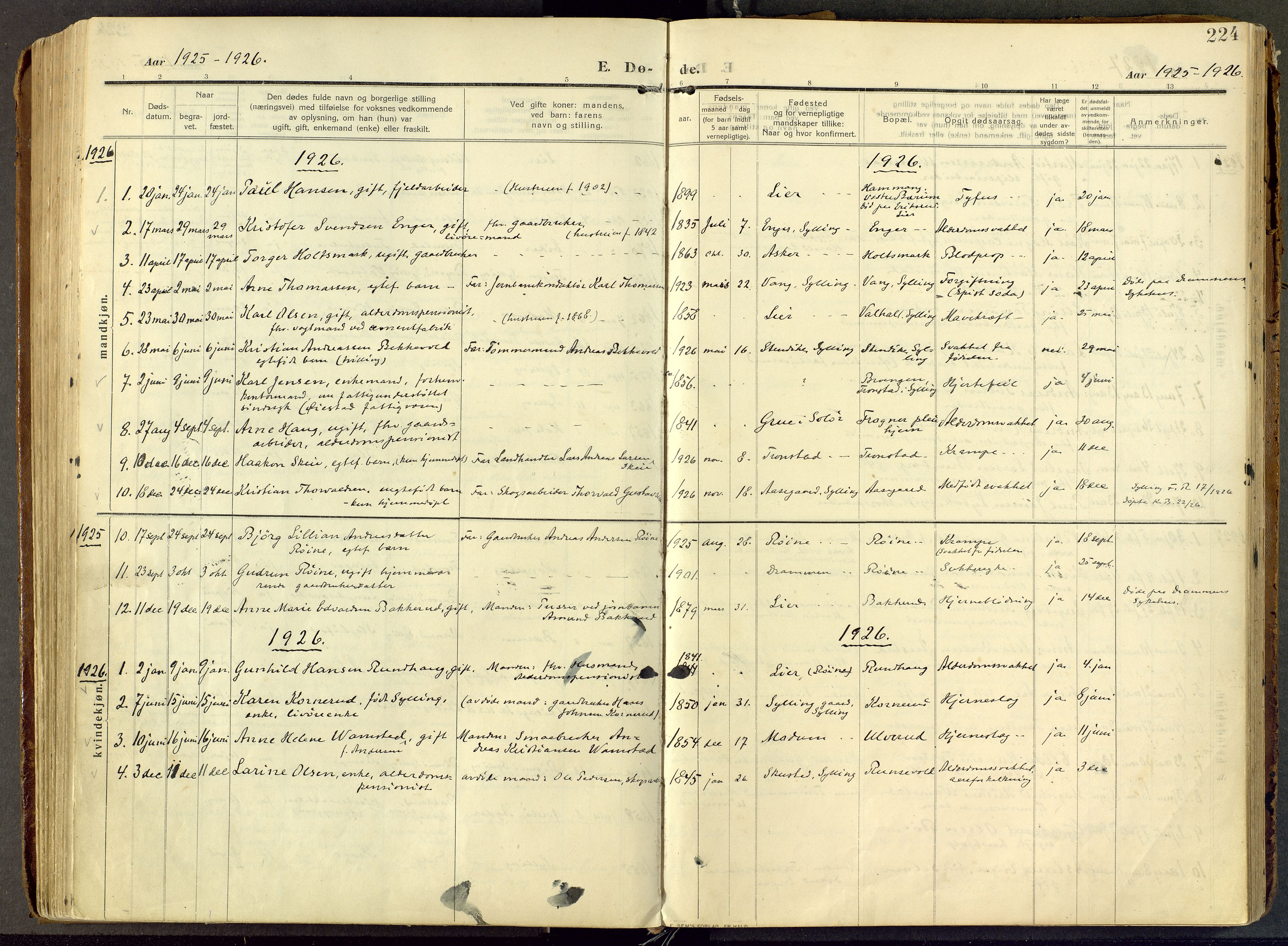 Parish register (official) no. III 1, 1910-1936, p. 224