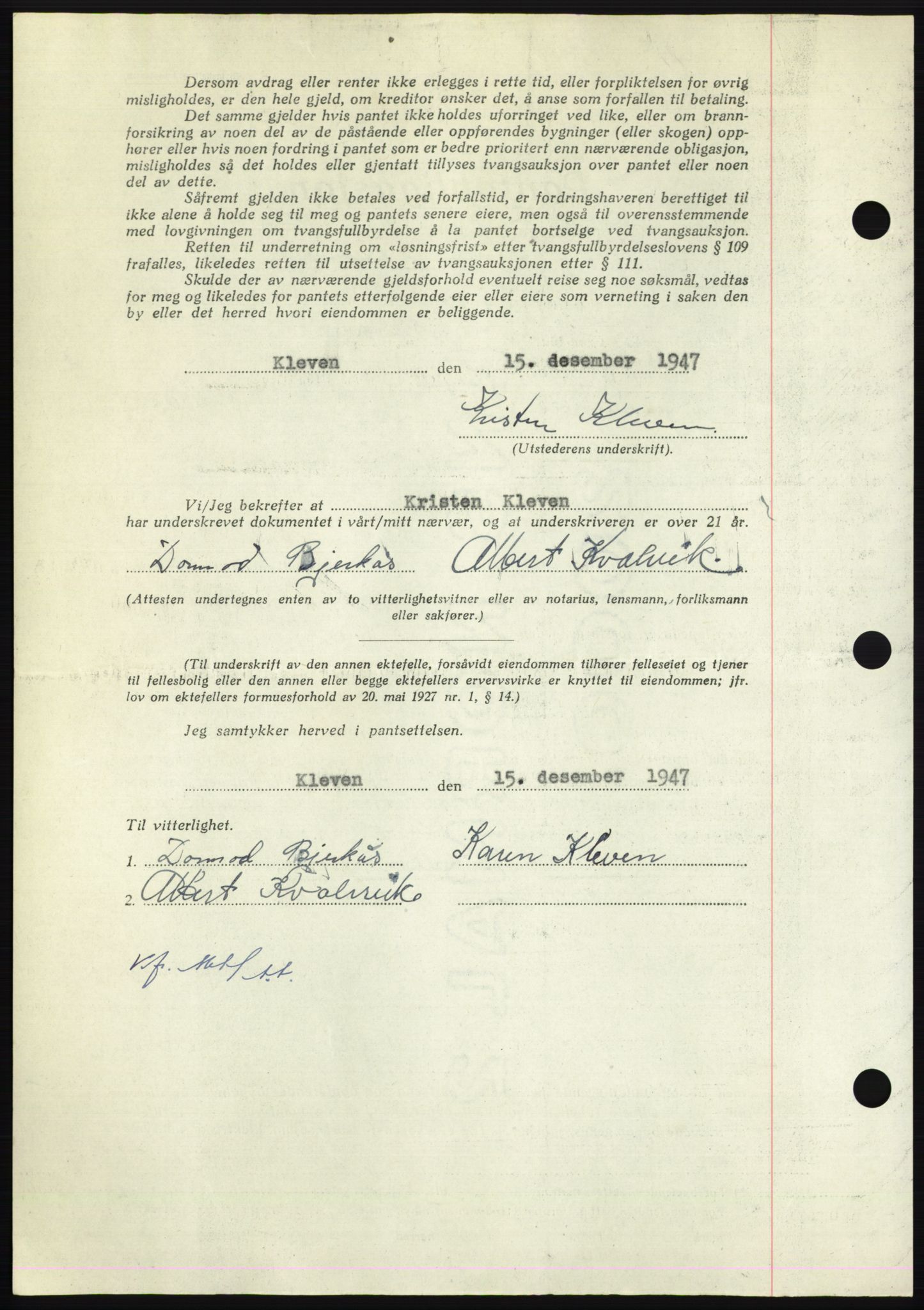 Nordmøre sorenskriveri, AV/SAT-A-4132/1/2/2Ca: Mortgage book no. B100, 1948-1949, Diary no: : 3366/1948