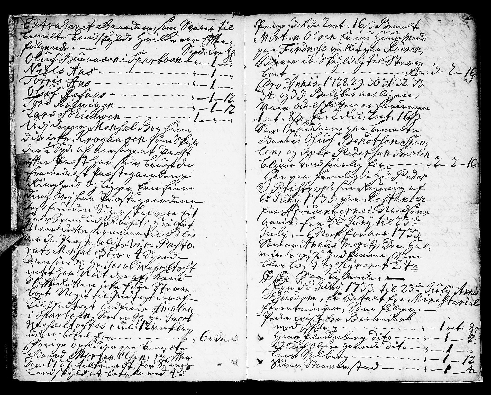 Innherad prosti, AV/SAT-A-6524/1/G/Gc/L0003: Skifteprotokoll B II, 1735-1781, p. 1b-2a