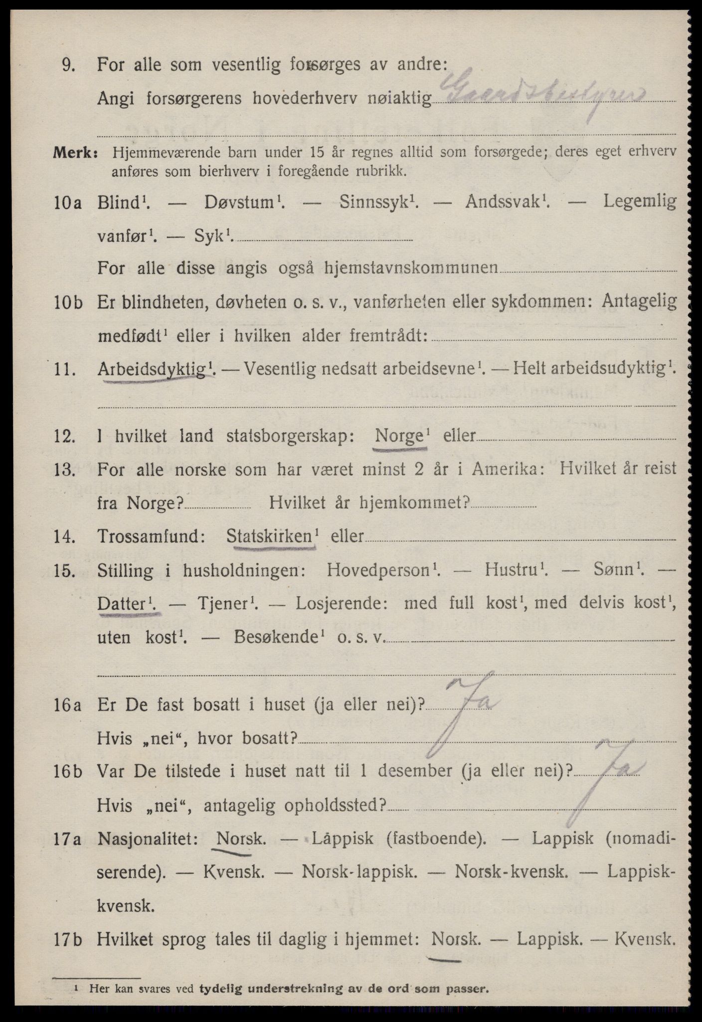 SAT, 1920 census for Meldal, 1920, p. 2012