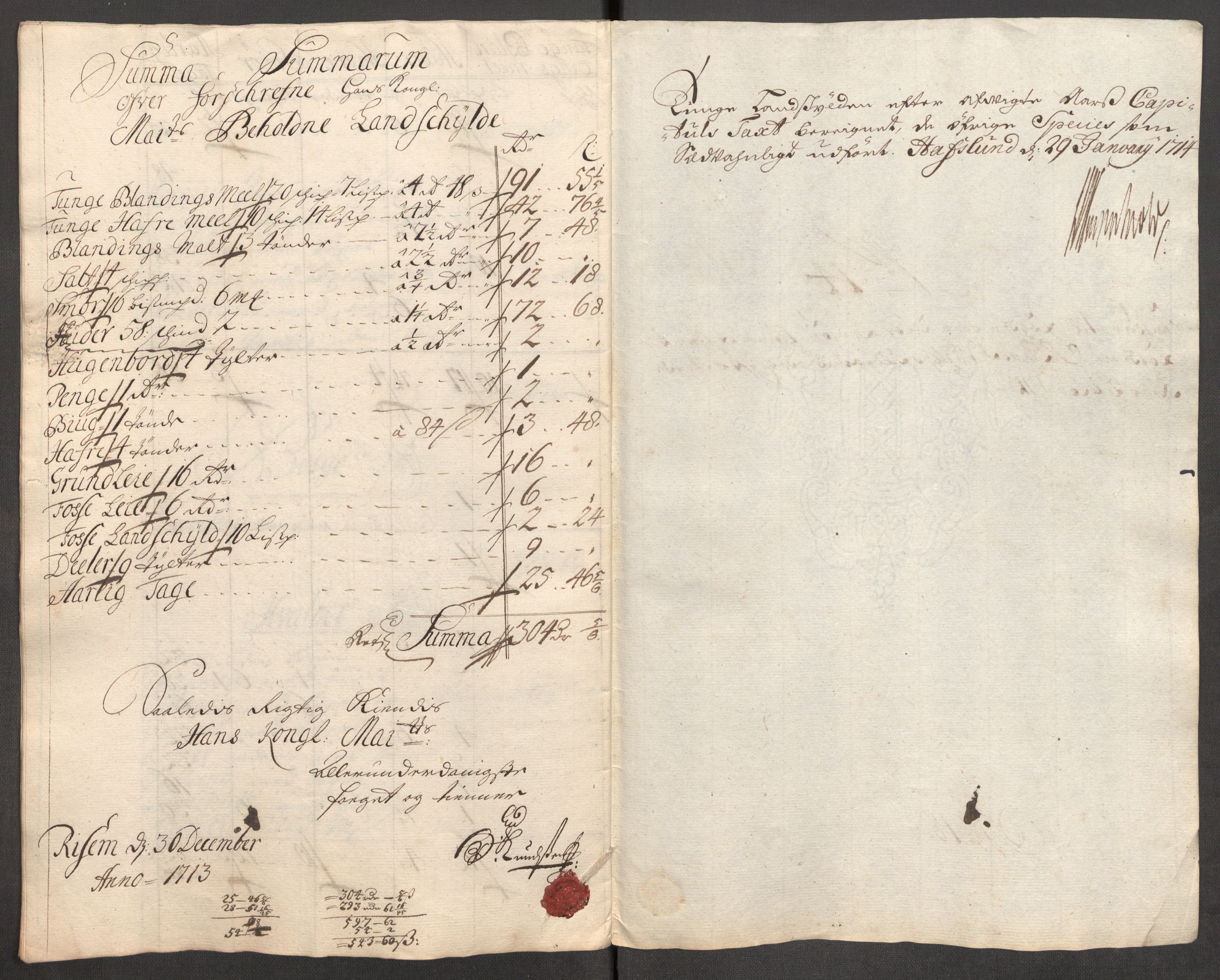 Rentekammeret inntil 1814, Reviderte regnskaper, Fogderegnskap, AV/RA-EA-4092/R04/L0138: Fogderegnskap Moss, Onsøy, Tune, Veme og Åbygge, 1713-1714, p. 178