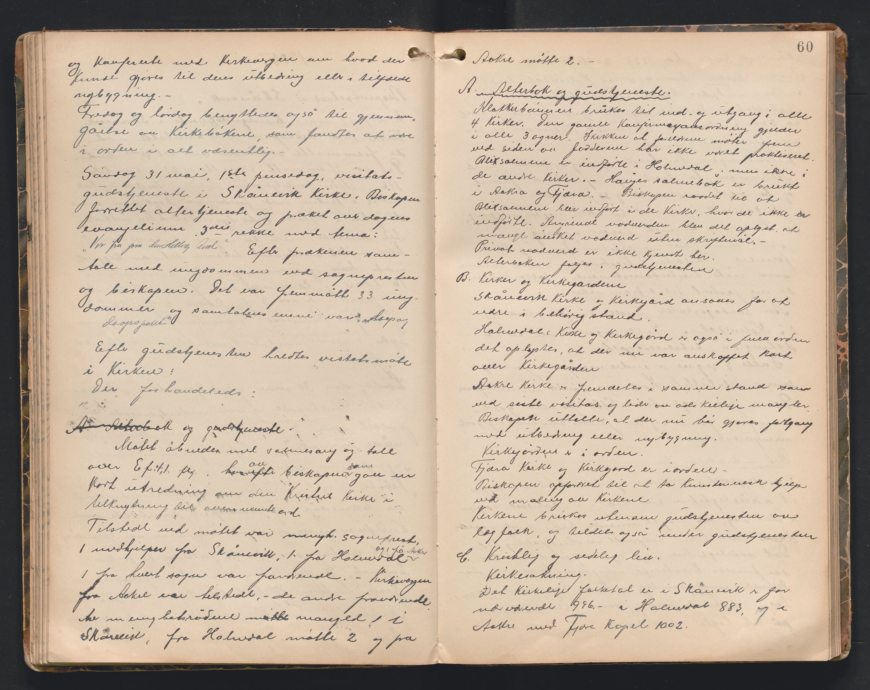 Søndre Sunnhordland prosti, AV/SAB-A-99913/F/L0002: Visitasprotokoll, 1895-1967, p. 59b-60a