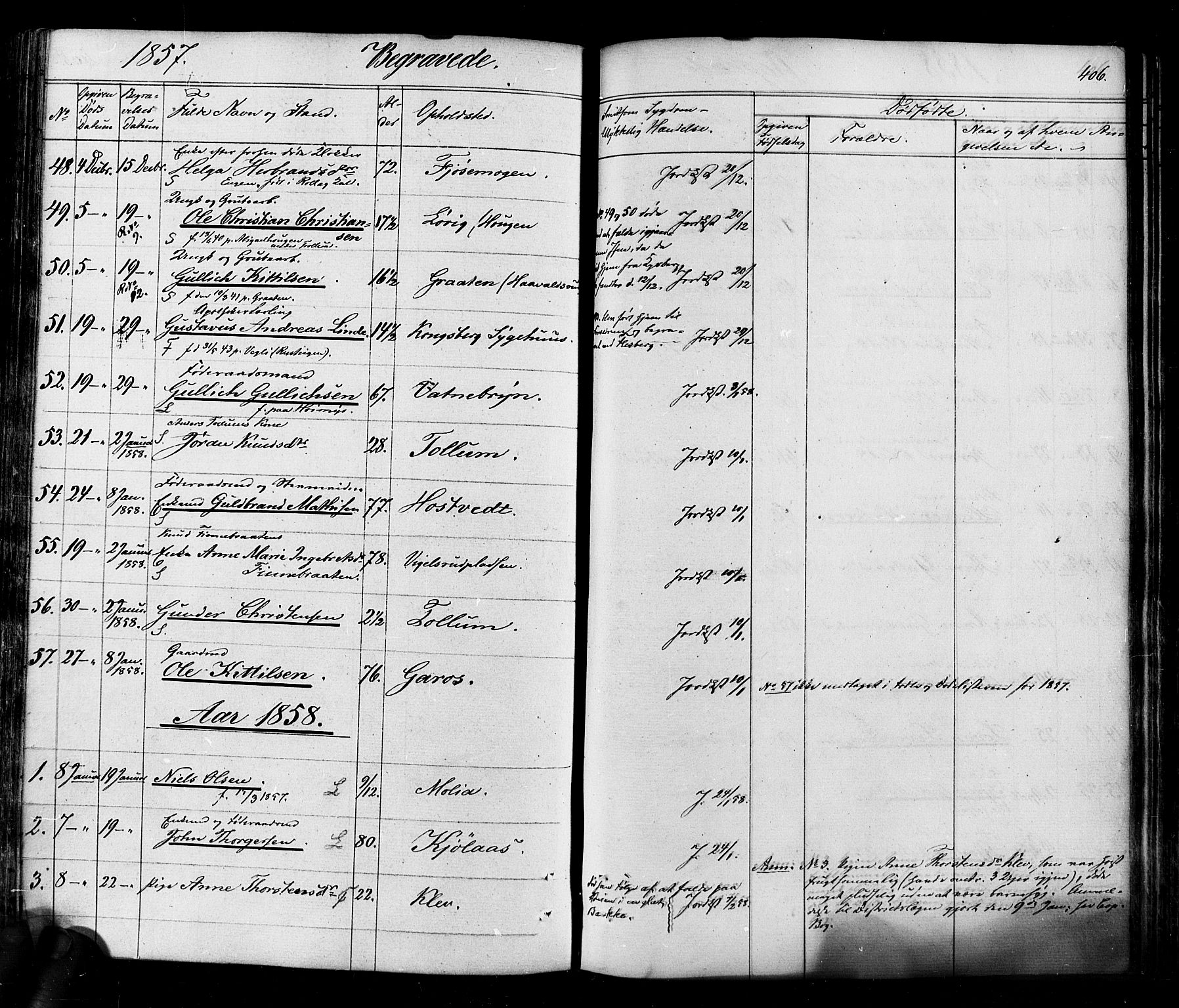 Flesberg kirkebøker, SAKO/A-18/F/Fa/L0006: Parish register (official) no. I 6, 1834-1860, p. 406