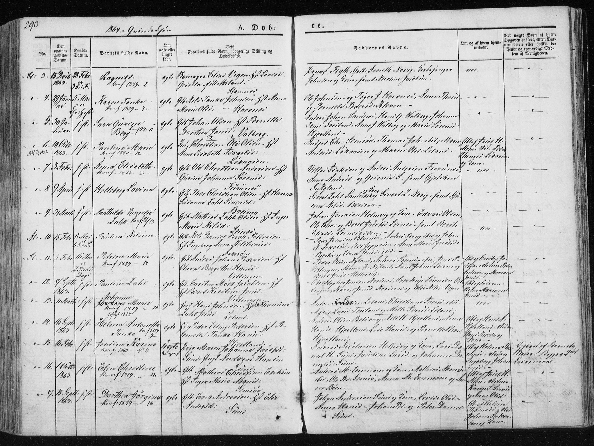 Ministerialprotokoller, klokkerbøker og fødselsregistre - Nordland, SAT/A-1459/830/L0446: Parish register (official) no. 830A10, 1831-1865, p. 290