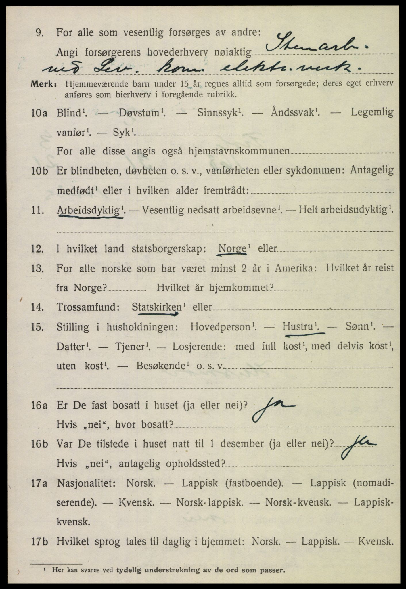 SAT, 1920 census for Frol, 1920, p. 5452