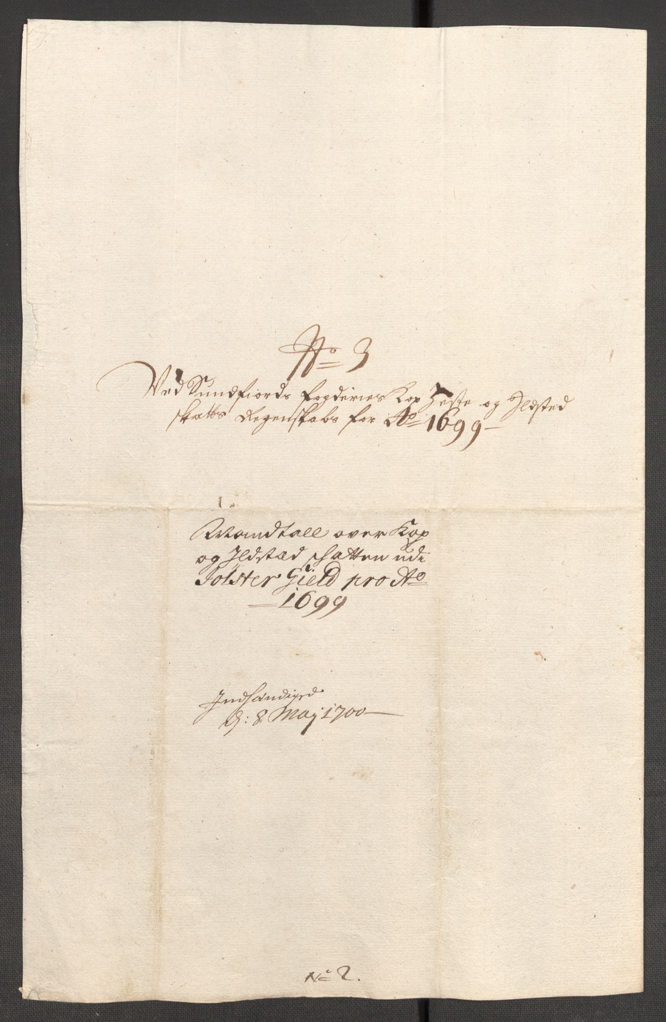 Rentekammeret inntil 1814, Reviderte regnskaper, Fogderegnskap, AV/RA-EA-4092/R53/L3424: Fogderegnskap Sunn- og Nordfjord, 1699, p. 403