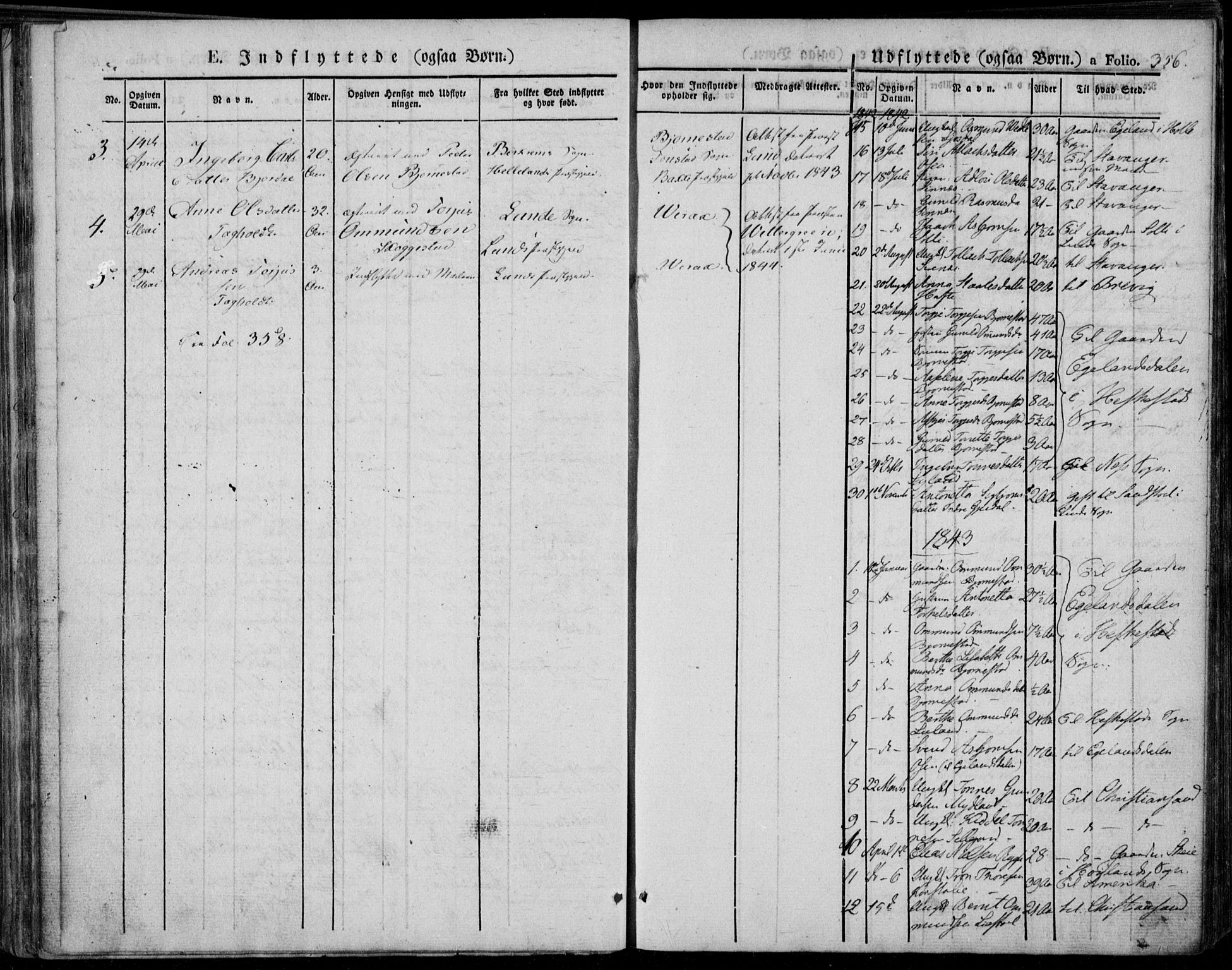 Bakke sokneprestkontor, SAK/1111-0002/F/Fa/Faa/L0004: Parish register (official) no. A 4, 1834-1846, p. 356