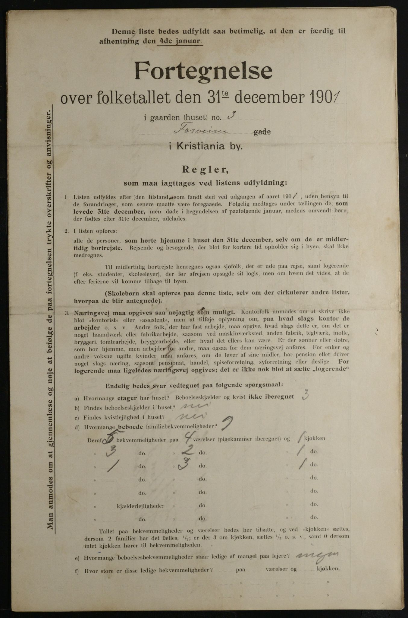 OBA, Municipal Census 1901 for Kristiania, 1901, p. 4022