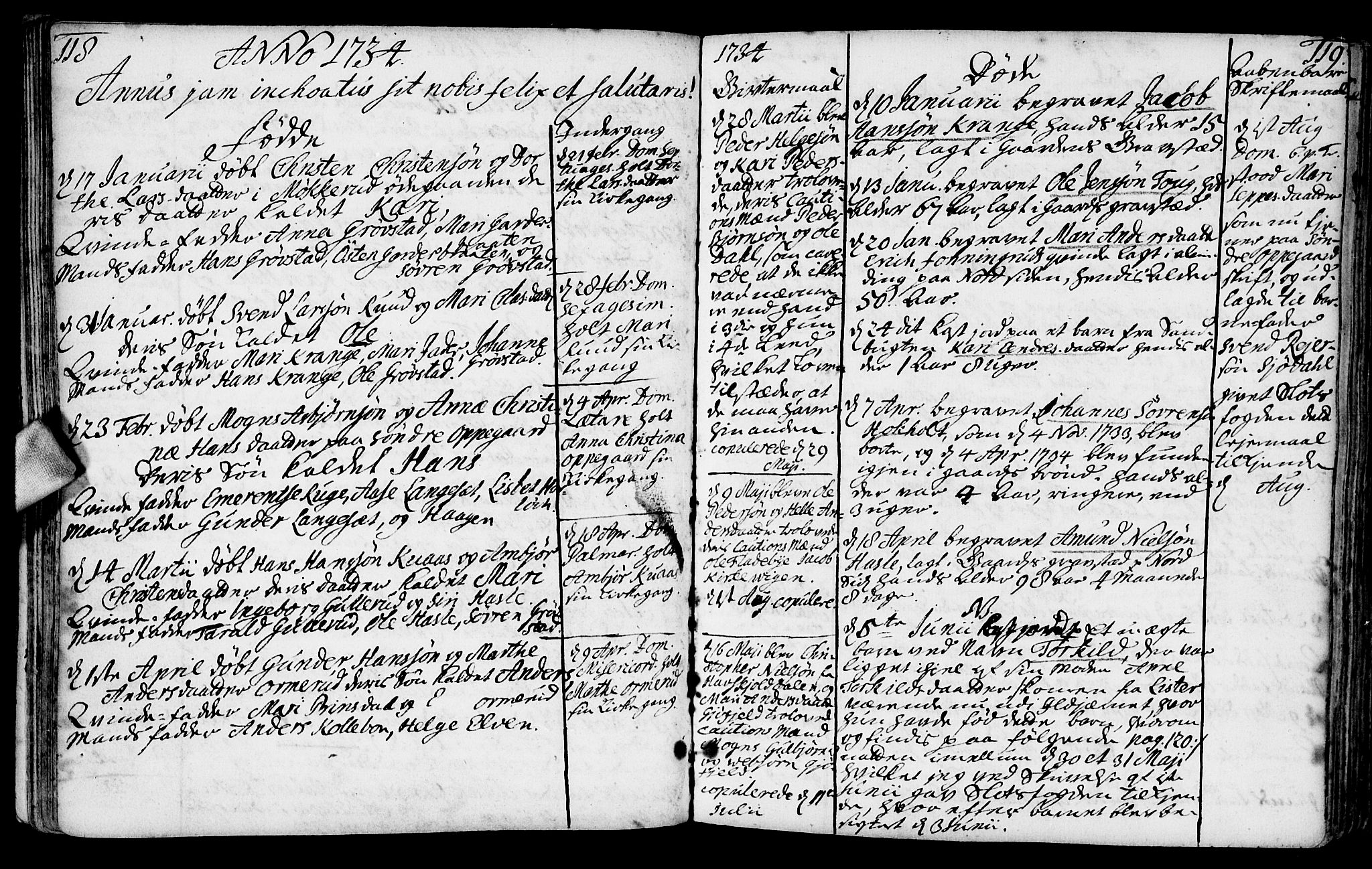 Nesodden prestekontor Kirkebøker, SAO/A-10013/F/Fa/L0001: Parish register (official) no. I 1, 1709-1749, p. 118-119