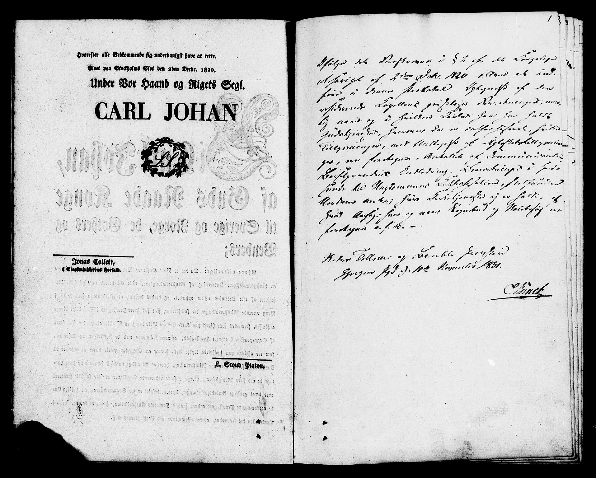 Eidanger kirkebøker, SAKO/A-261/F/Fa/L0009: Parish register (official) no. 9, 1831-1849, p. 1