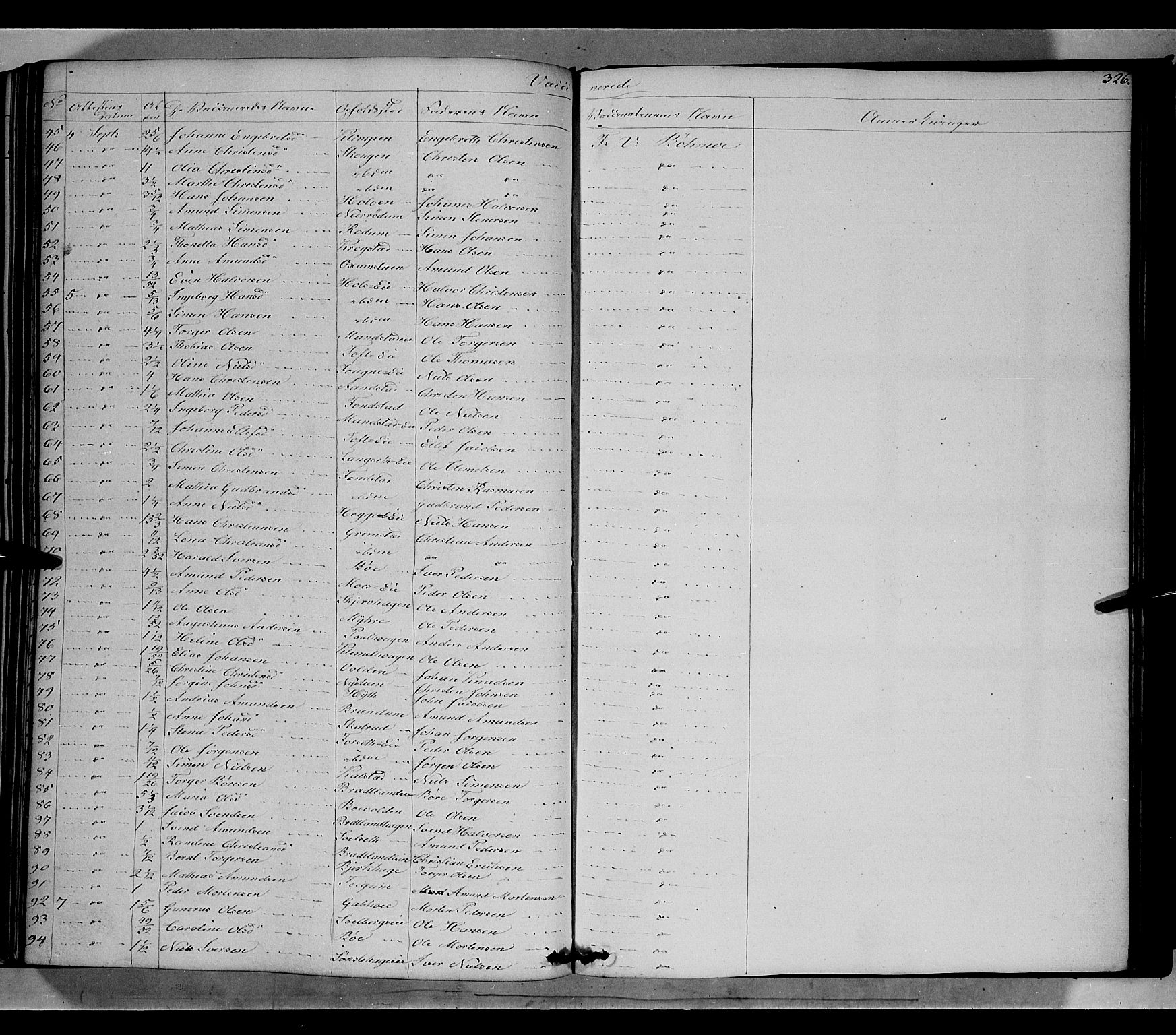 Gausdal prestekontor, SAH/PREST-090/H/Ha/Haa/L0007: Parish register (official) no. 7, 1840-1850, p. 326