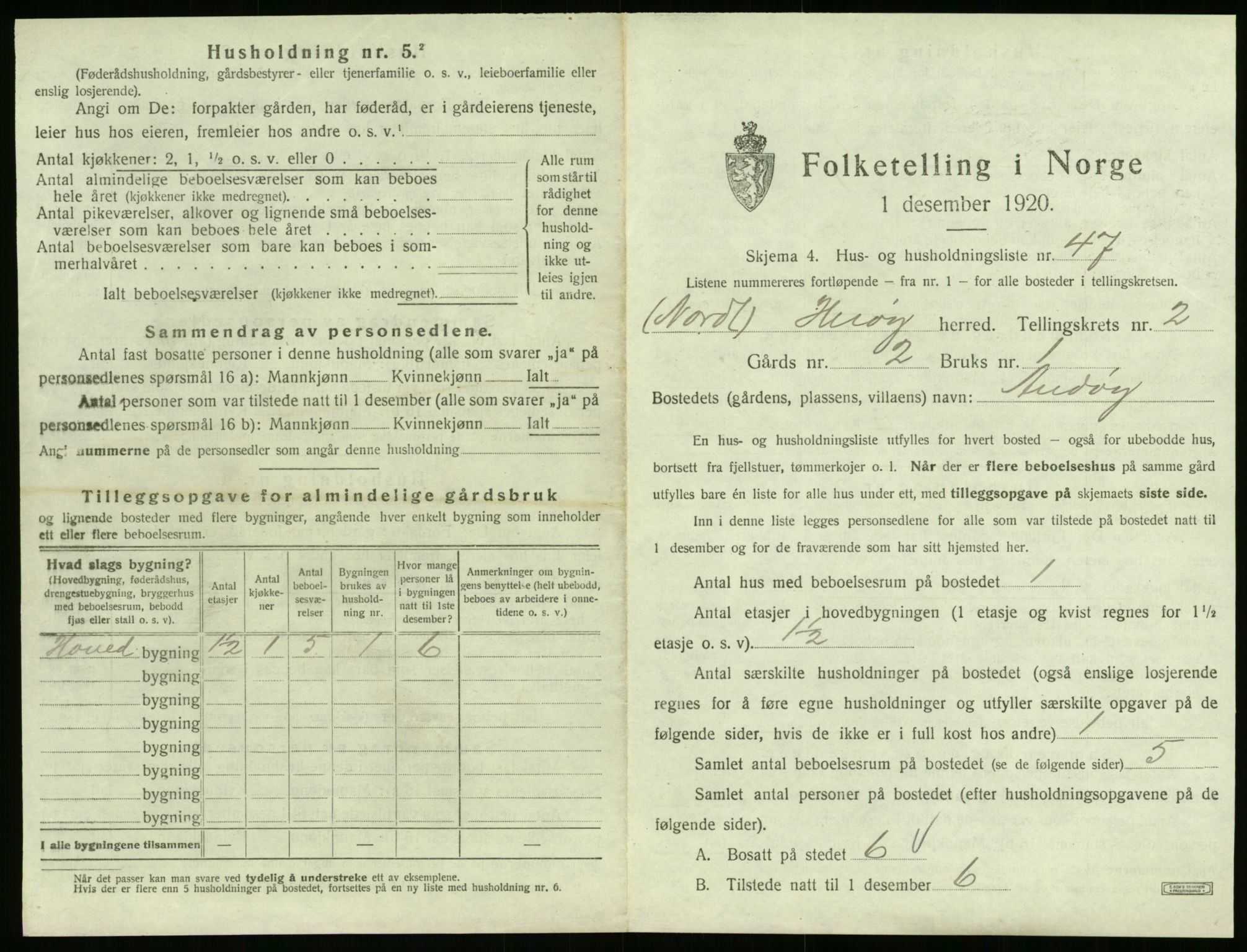 SAT, 1920 census for Herøy, 1920, p. 192