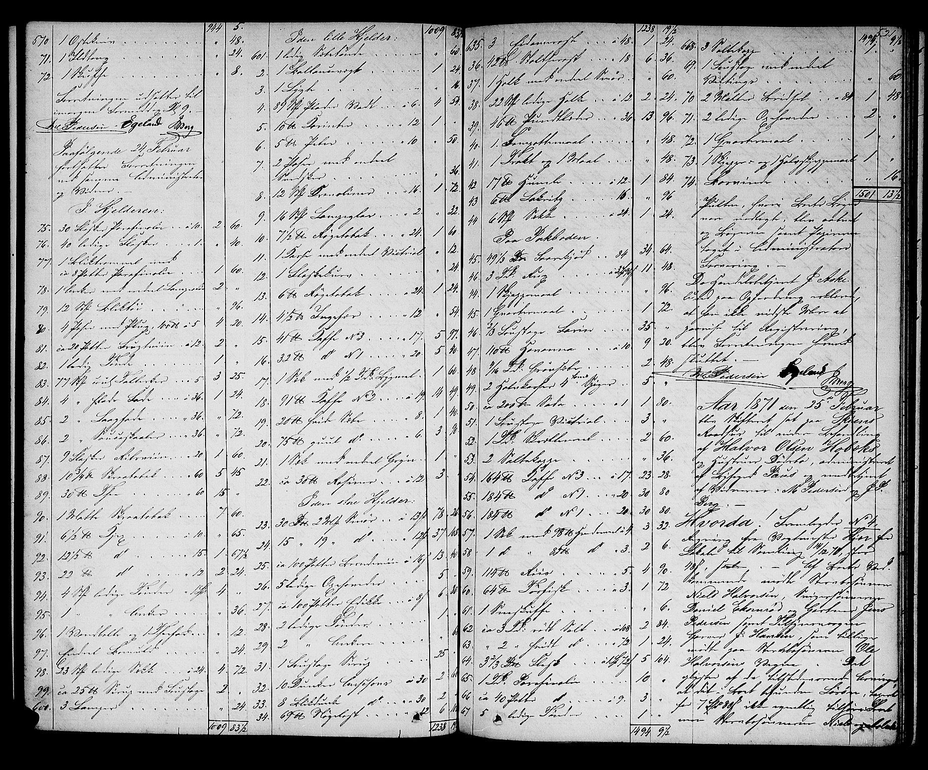 Skien byfogd, AV/SAKO-A-219/H/Hd/L0010: Skifteforhandlingsprotokoll, 1862-1880, p. 520-521