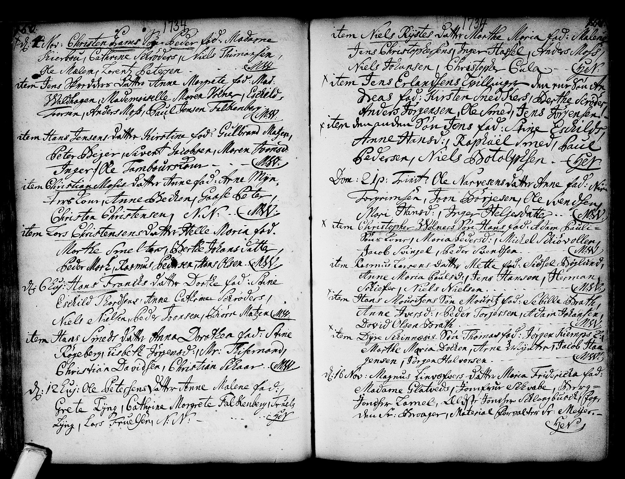 Kongsberg kirkebøker, SAKO/A-22/F/Fa/L0002: Parish register (official) no. I 2, 1721-1743, p. 160-161