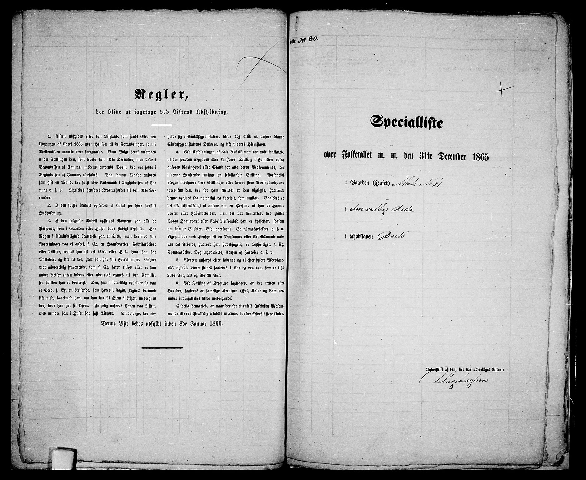 RA, 1865 census for Bodø/Bodø, 1865, p. 147