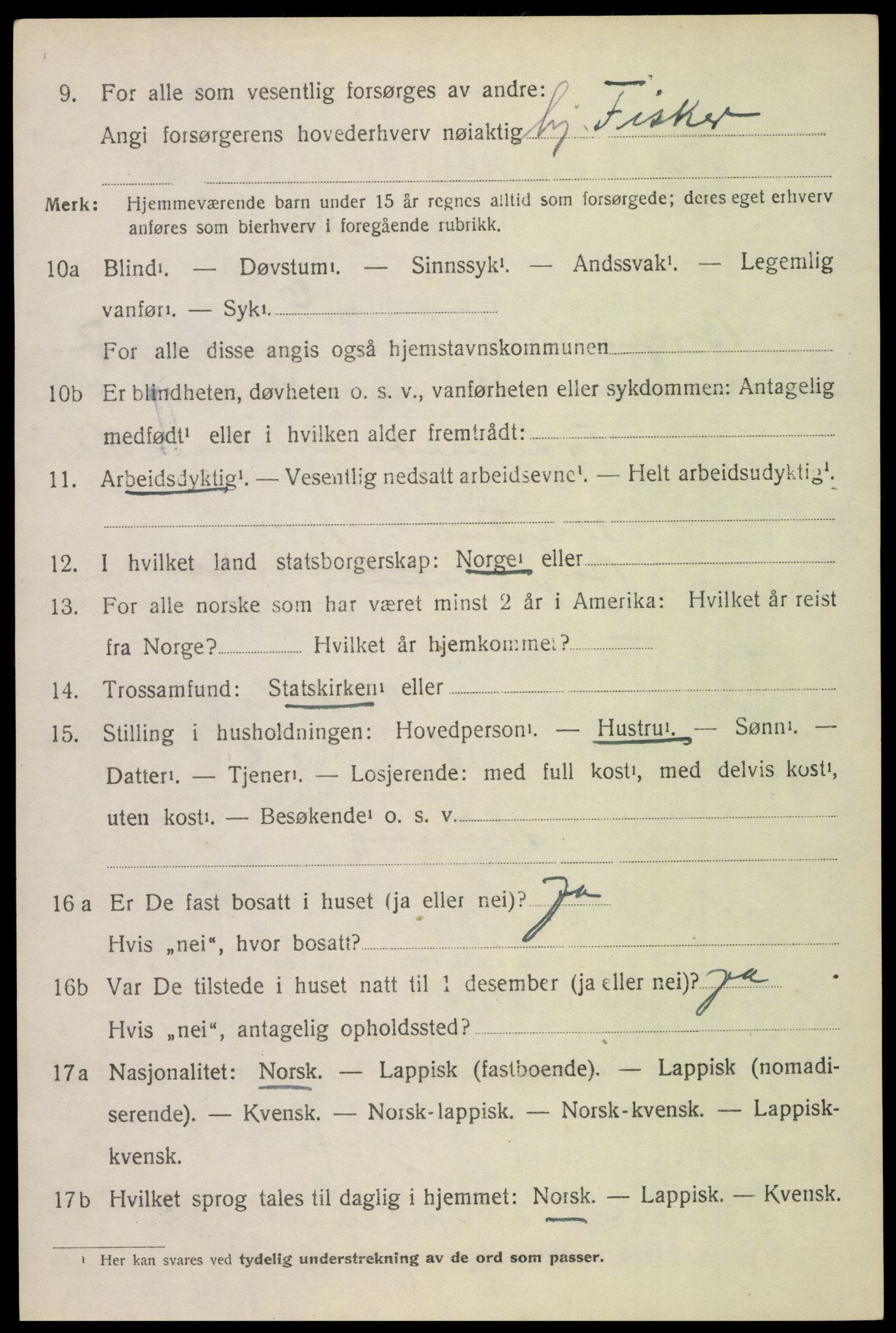 SAT, 1920 census for Borge, 1920, p. 6748