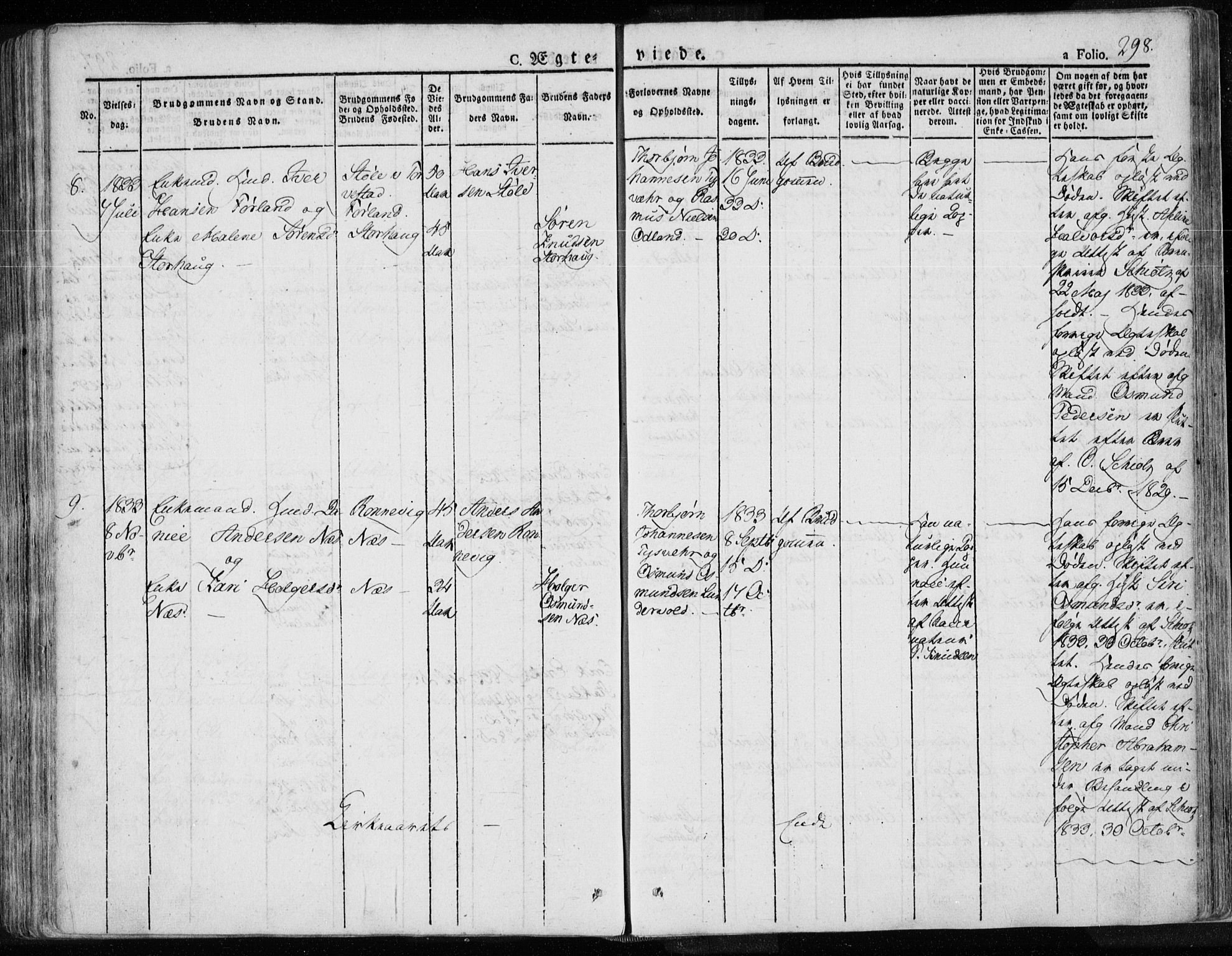 Tysvær sokneprestkontor, AV/SAST-A -101864/H/Ha/Haa/L0001: Parish register (official) no. A 1.1, 1831-1856, p. 298