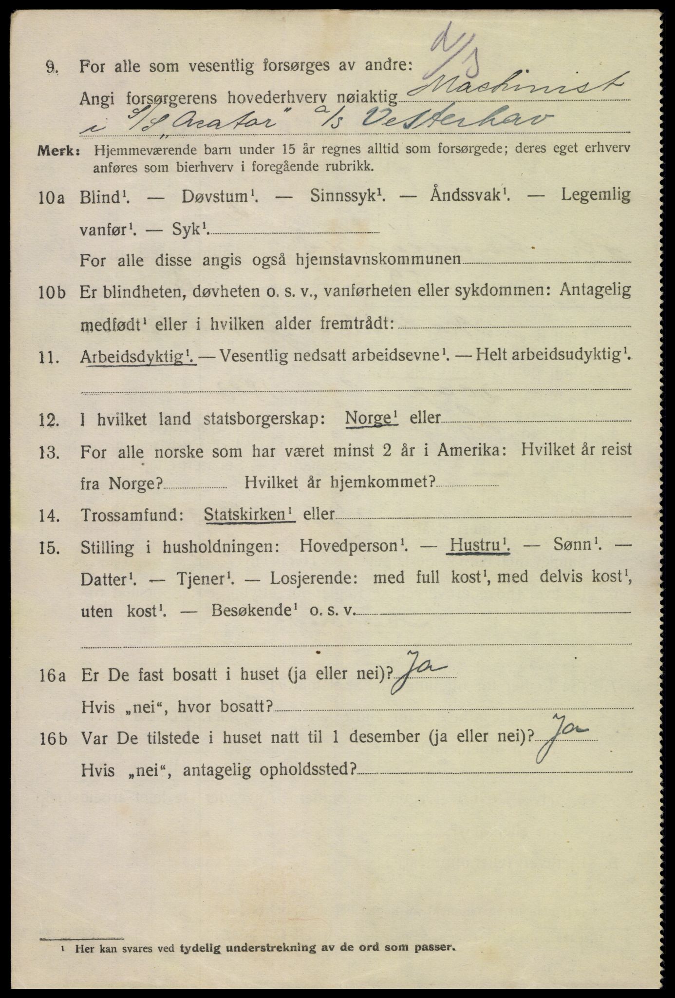 SAK, 1920 census for Kristiansand, 1920, p. 34840