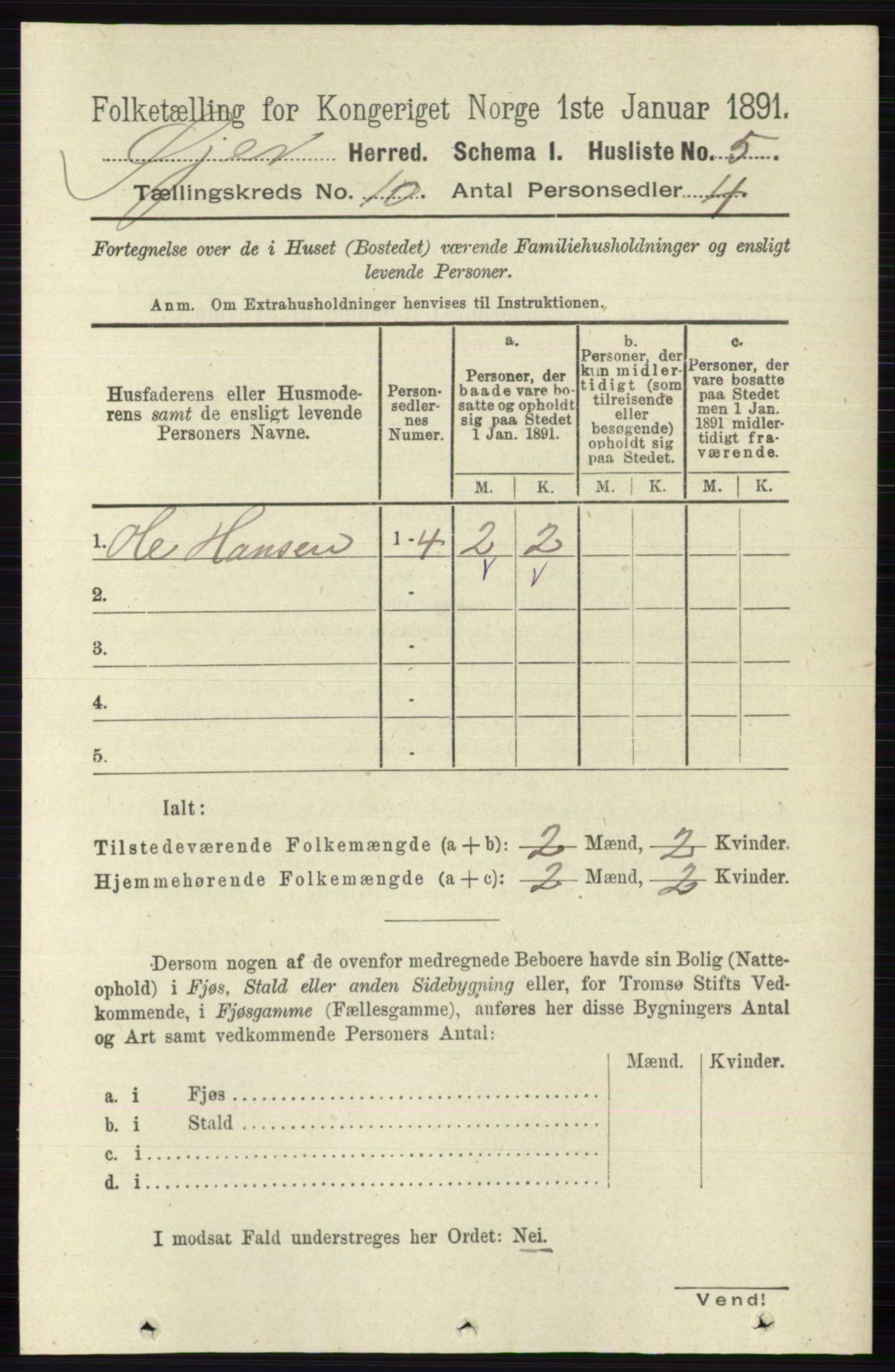 RA, 1891 census for 0521 Øyer, 1891, p. 3499