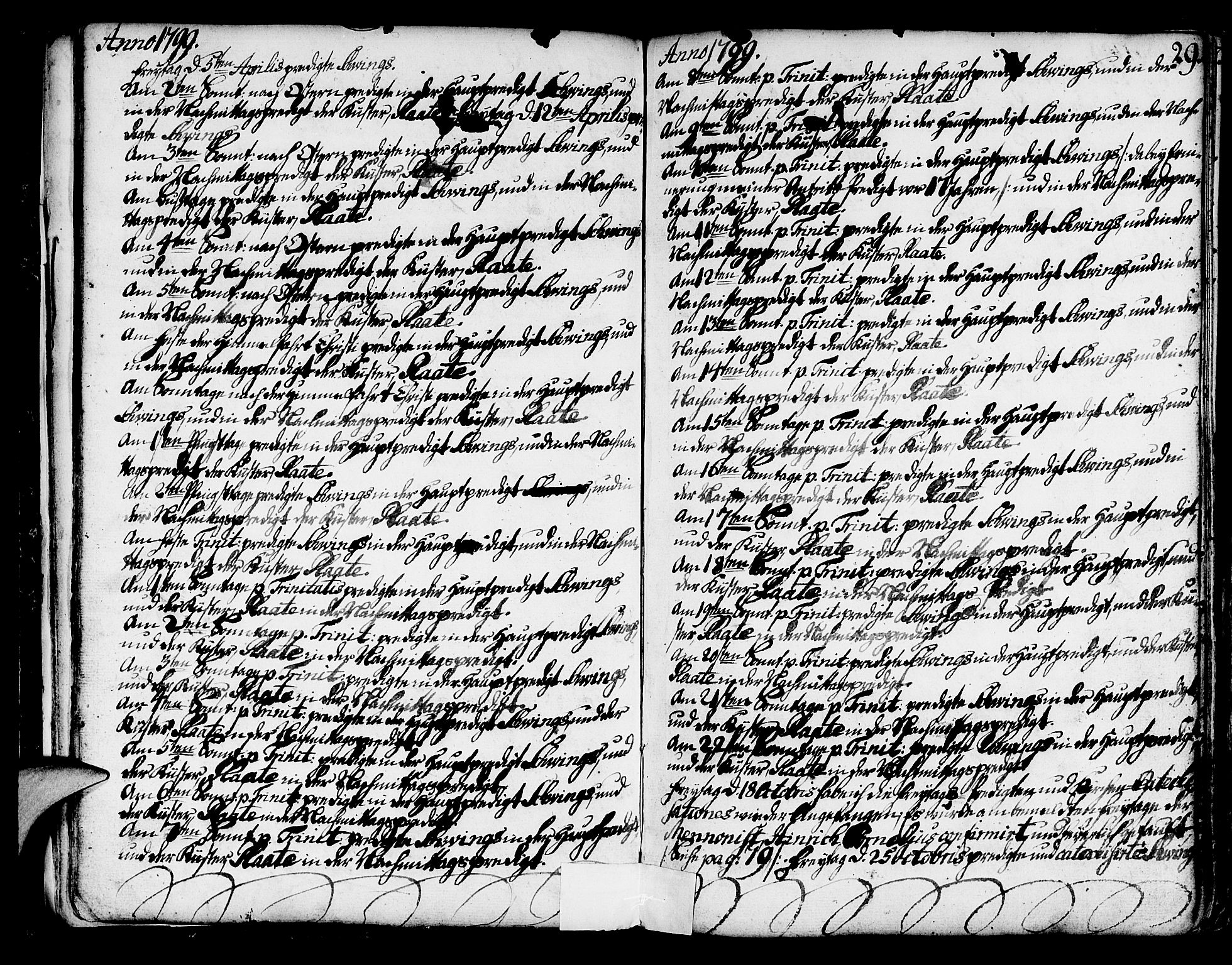 Mariakirken Sokneprestembete, SAB/A-76901/H/Haa/L0003: Parish register (official) no. A 3, 1786-1815, p. 29