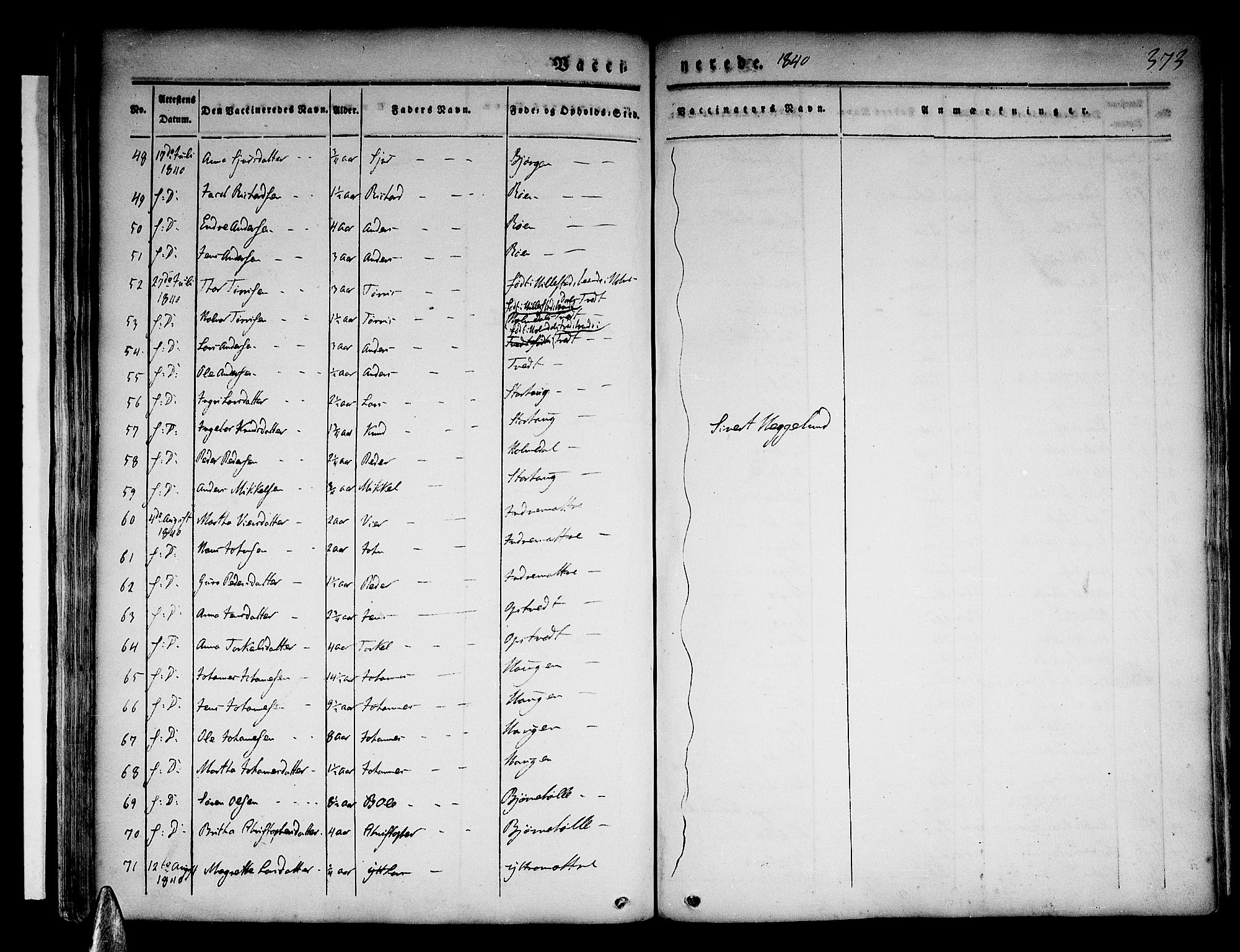 Skånevik sokneprestembete, SAB/A-77801/H/Haa: Parish register (official) no. A 4, 1828-1848, p. 373