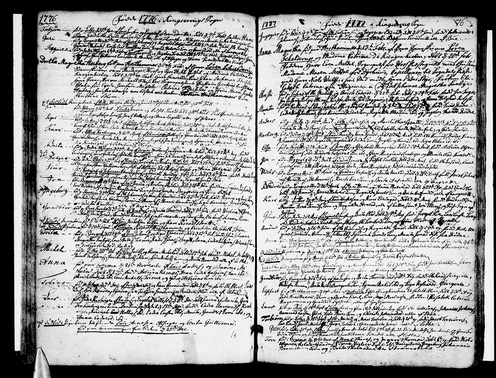 Ullensvang sokneprestembete, SAB/A-78701/H/Haa: Parish register (official) no. A 6 /2, 1758-1788, p. 76