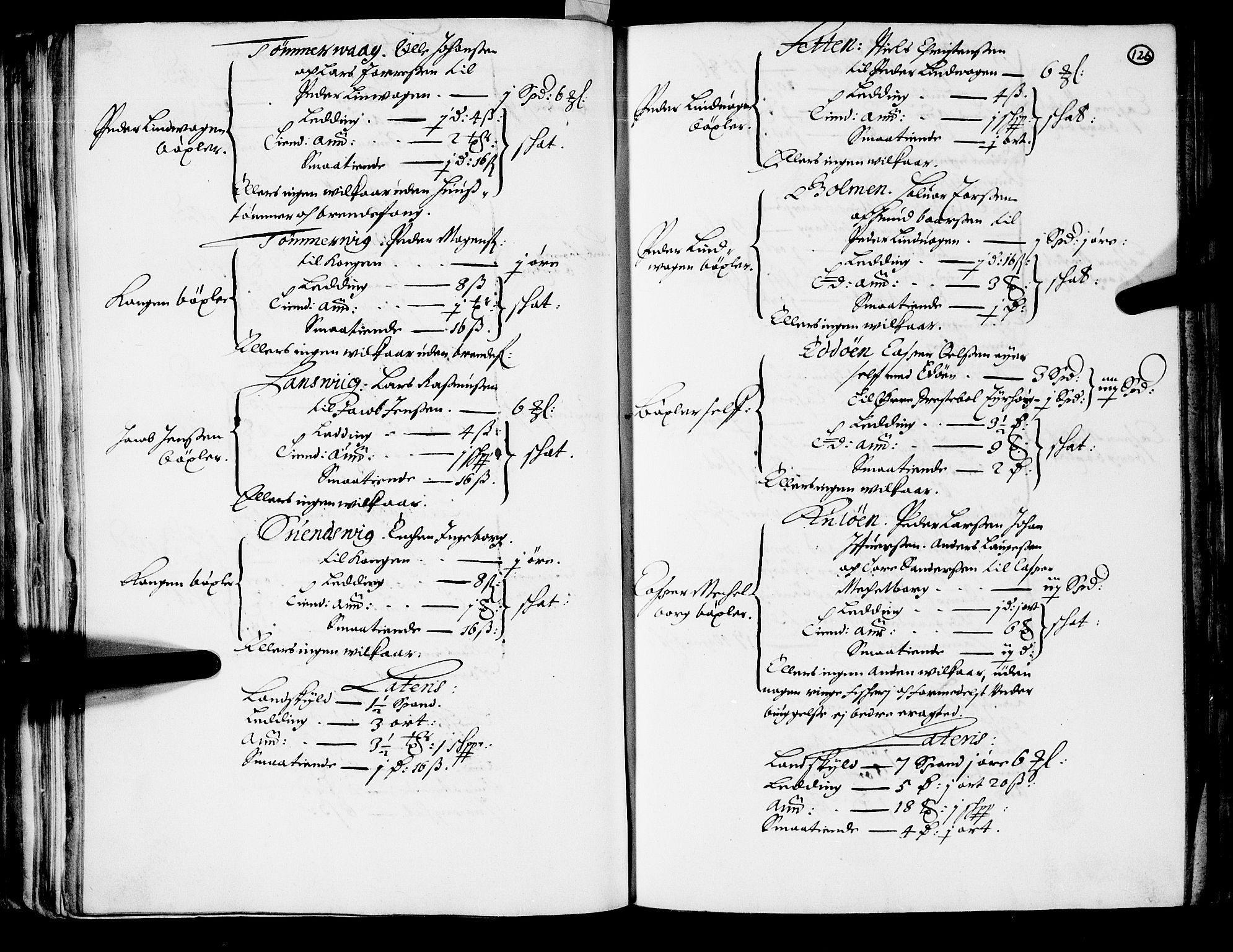 Rentekammeret inntil 1814, Realistisk ordnet avdeling, AV/RA-EA-4070/N/Nb/Nba/L0047: Nordmøre len, 1667, p. 125b-126a