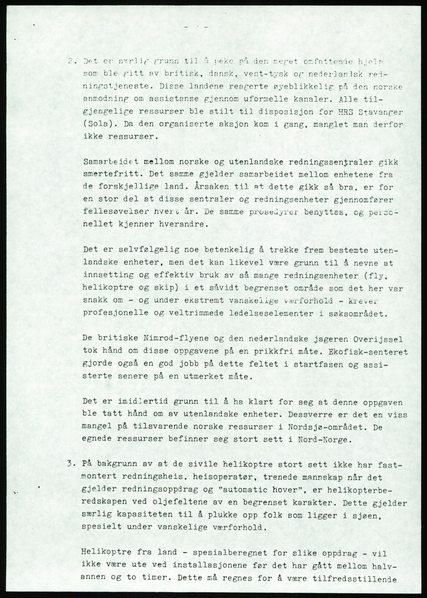Justisdepartementet, Granskningskommisjonen ved Alexander Kielland-ulykken 27.3.1980, RA/S-1165/D/L0017: P Hjelpefartøy (Doku.liste + P1-P6 av 6)/Q Hovedredningssentralen (Q0-Q27 av 27), 1980-1981, p. 355
