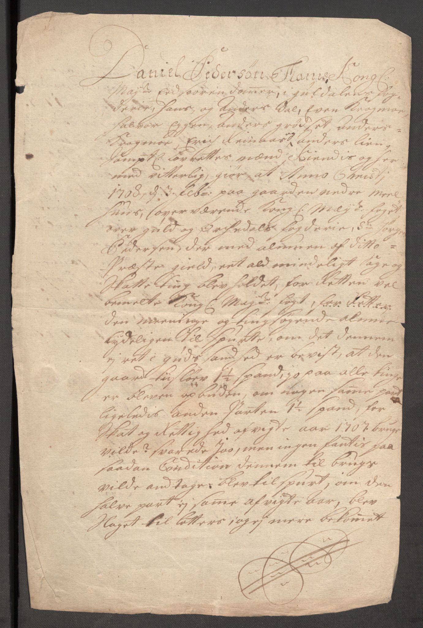 Rentekammeret inntil 1814, Reviderte regnskaper, Fogderegnskap, AV/RA-EA-4092/R60/L3957: Fogderegnskap Orkdal og Gauldal, 1707, p. 411