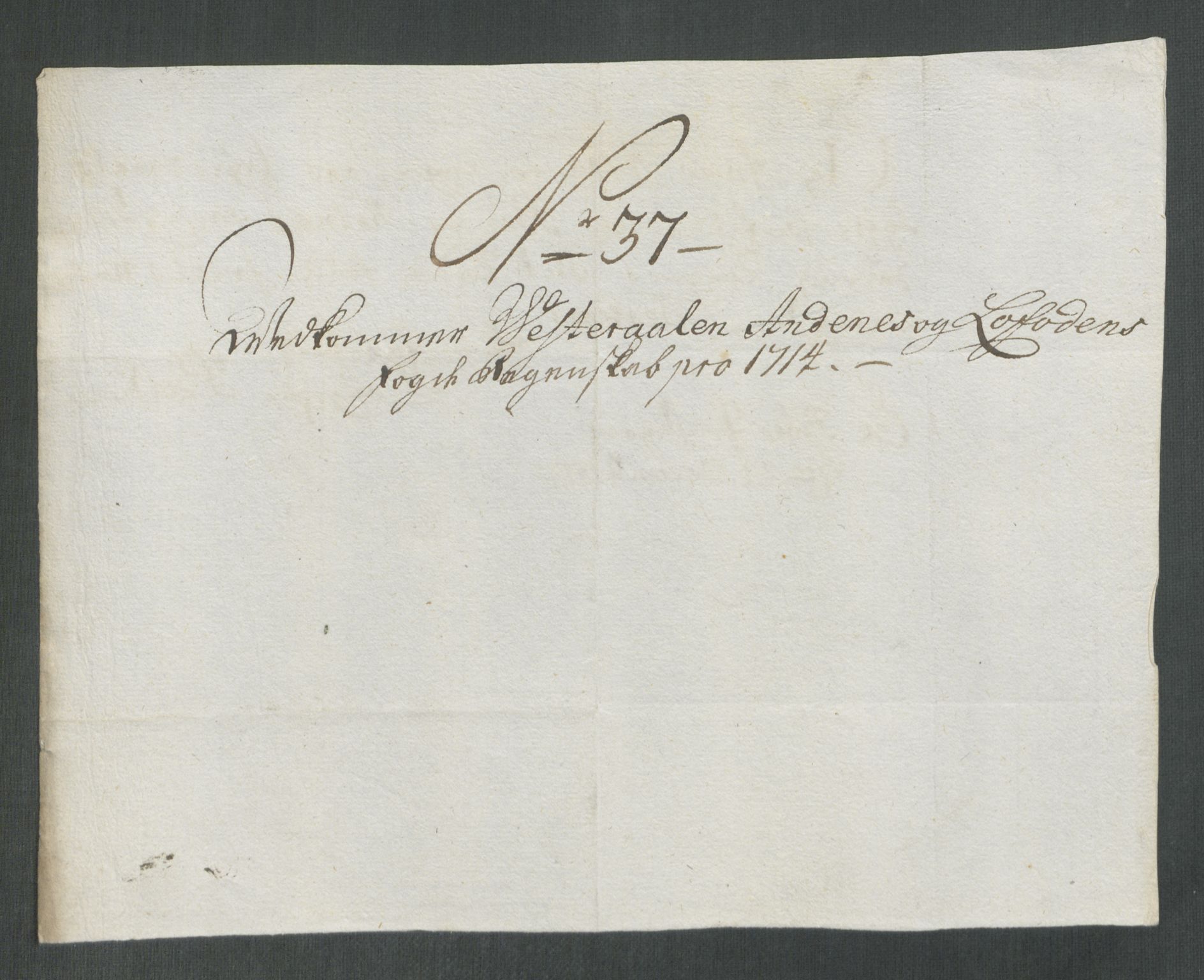 Rentekammeret inntil 1814, Reviderte regnskaper, Fogderegnskap, AV/RA-EA-4092/R67/L4680: Fogderegnskap Vesterålen, Andenes og Lofoten, 1714, p. 227