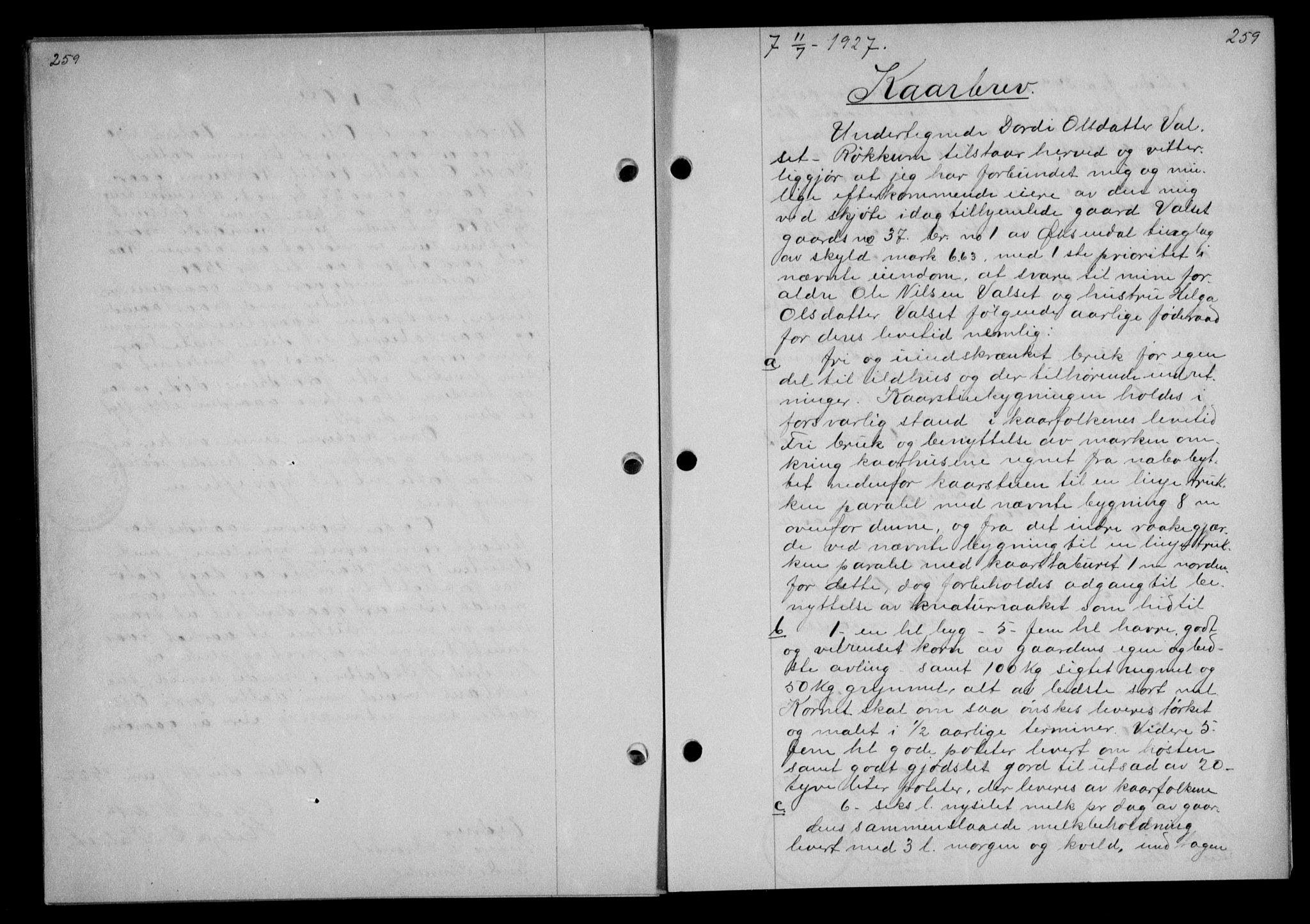 Nordmøre sorenskriveri, AV/SAT-A-4132/1/2/2Ca/L0062: Mortgage book no. 52, 1927-1927, Deed date: 11.07.1927