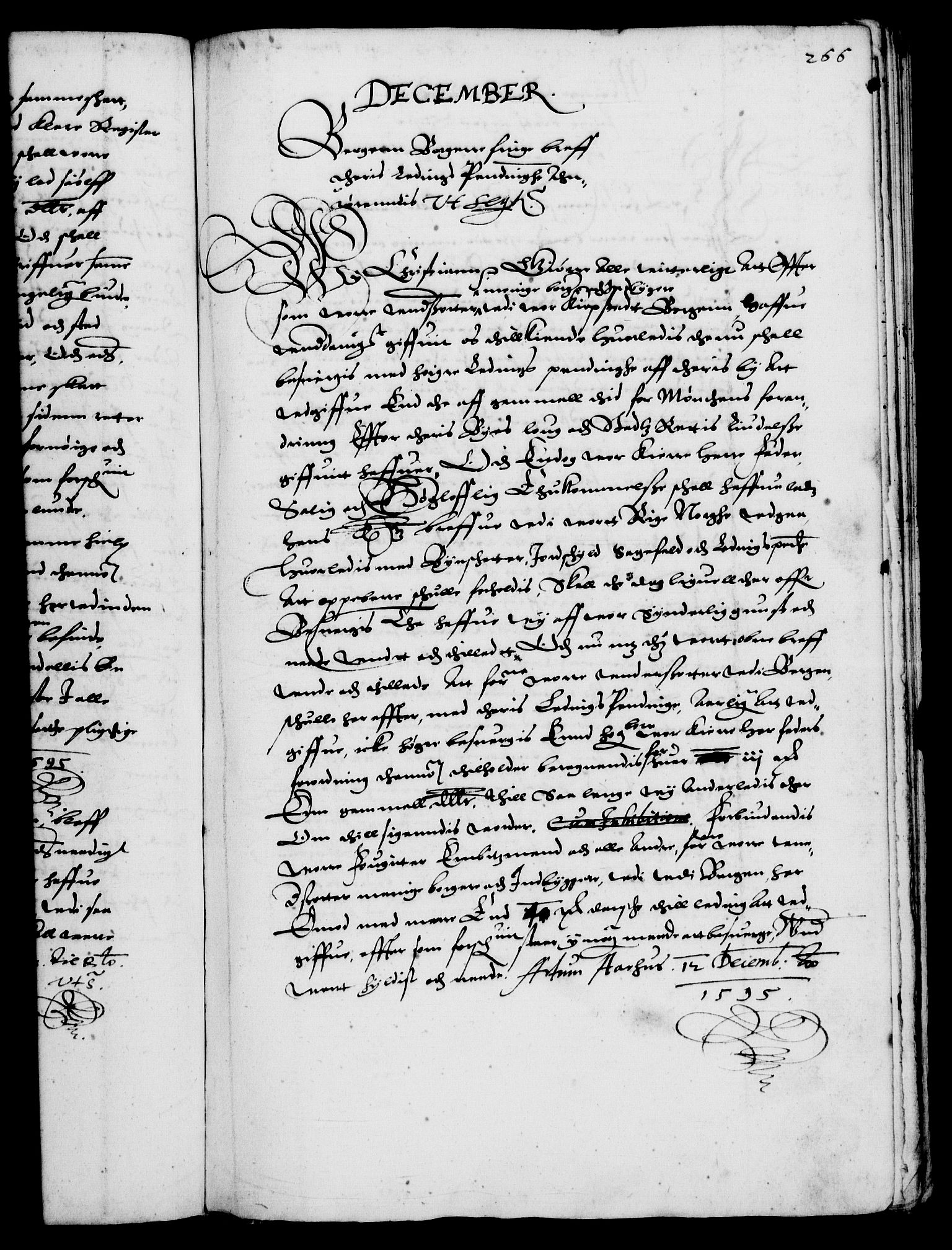 Danske Kanselli 1572-1799, AV/RA-EA-3023/F/Fc/Fca/Fcaa/L0002: Norske registre (mikrofilm), 1588-1596, p. 266a