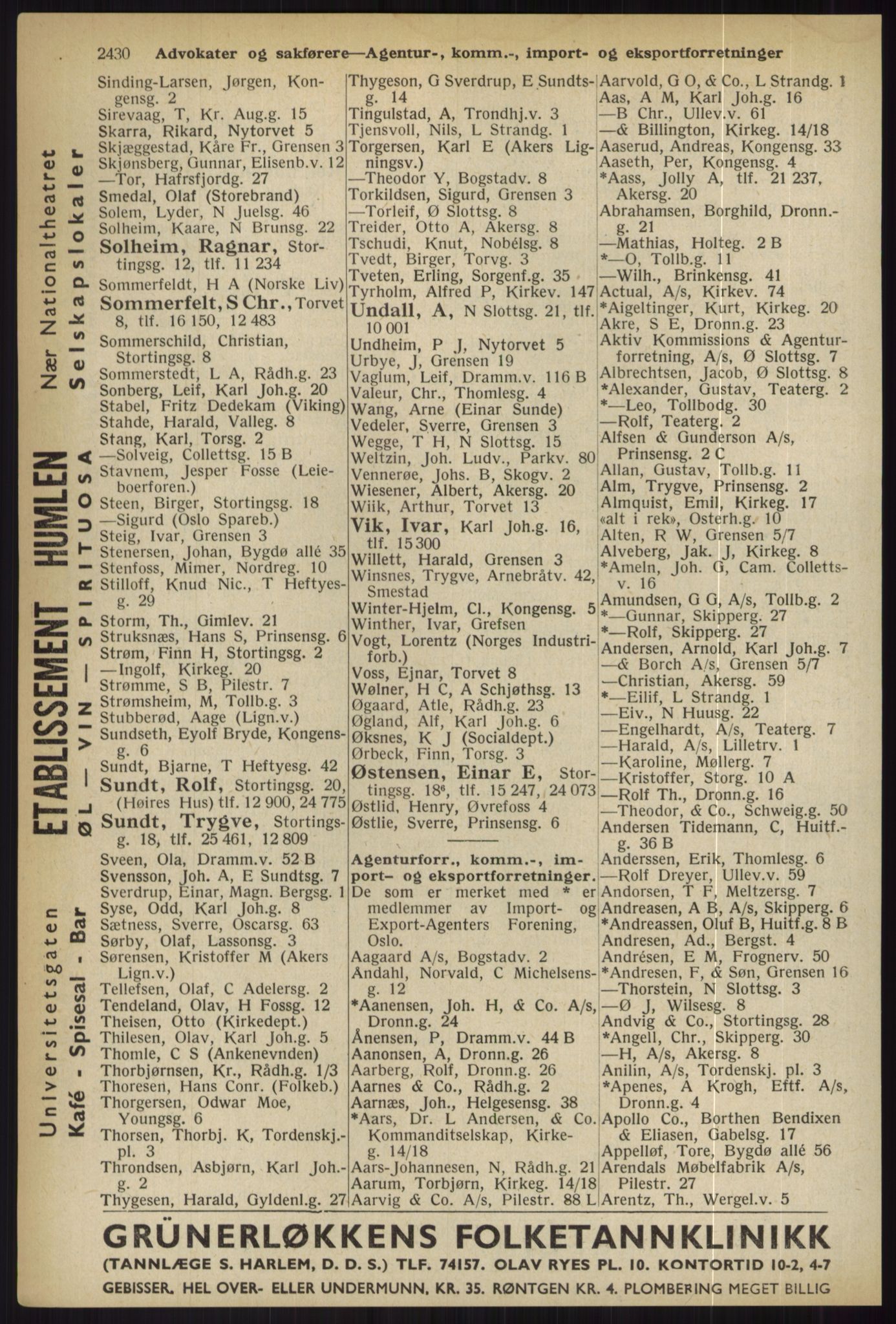 Kristiania/Oslo adressebok, PUBL/-, 1936, p. 2430