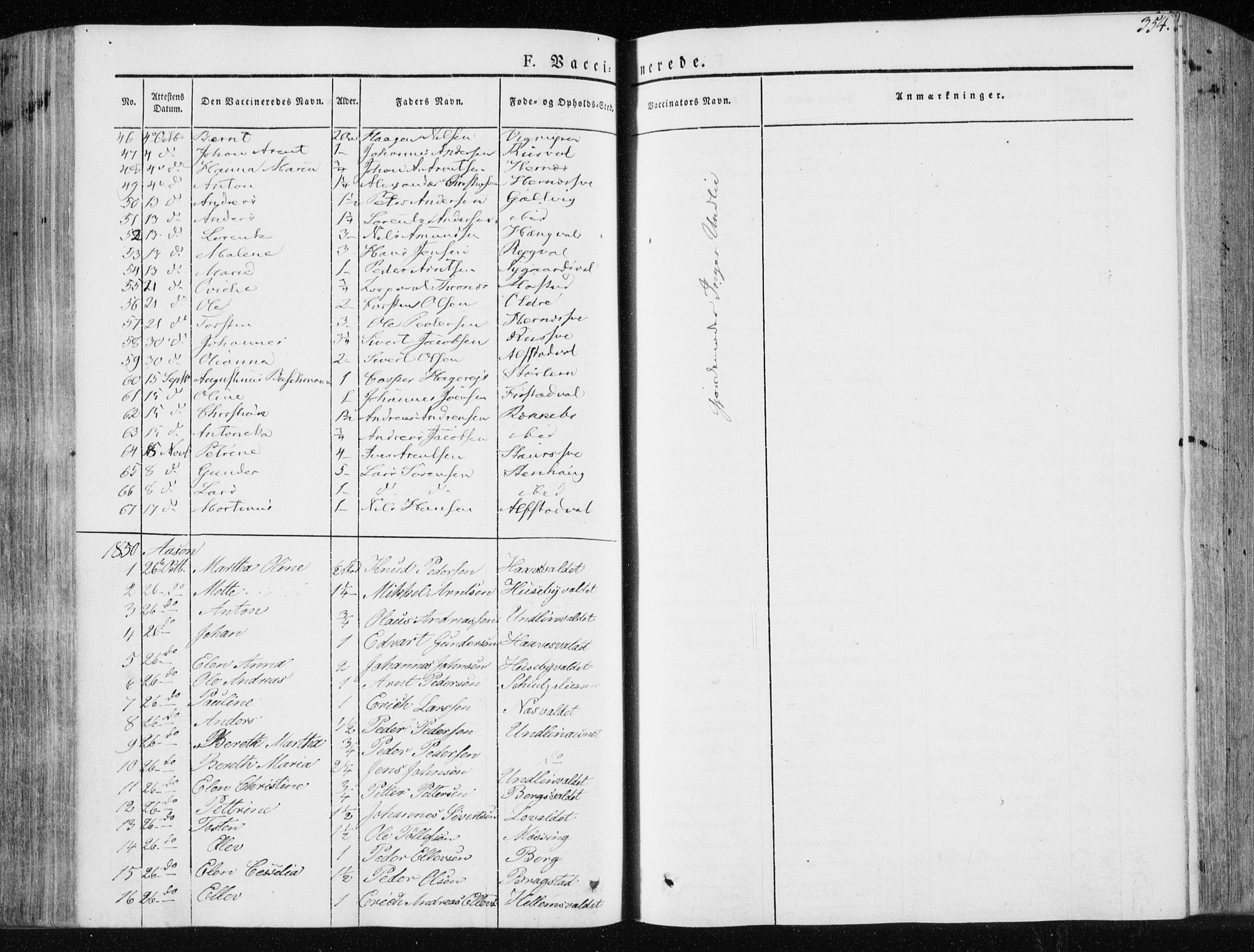 Ministerialprotokoller, klokkerbøker og fødselsregistre - Nord-Trøndelag, SAT/A-1458/713/L0115: Parish register (official) no. 713A06, 1838-1851, p. 354