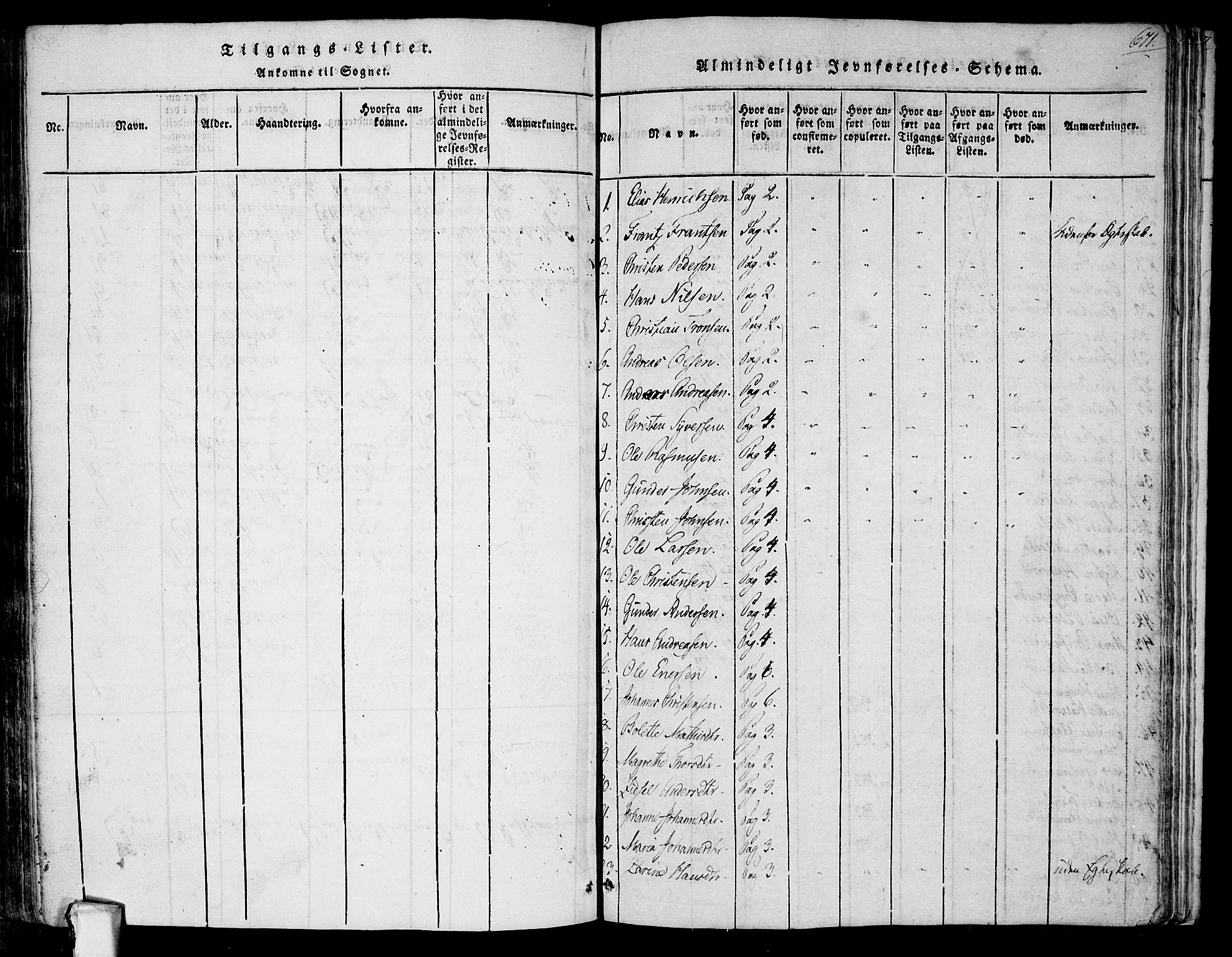 Askim prestekontor Kirkebøker, AV/SAO-A-10900/F/Fa/L0004: Parish register (official) no. 4, 1817-1846, p. 670-671