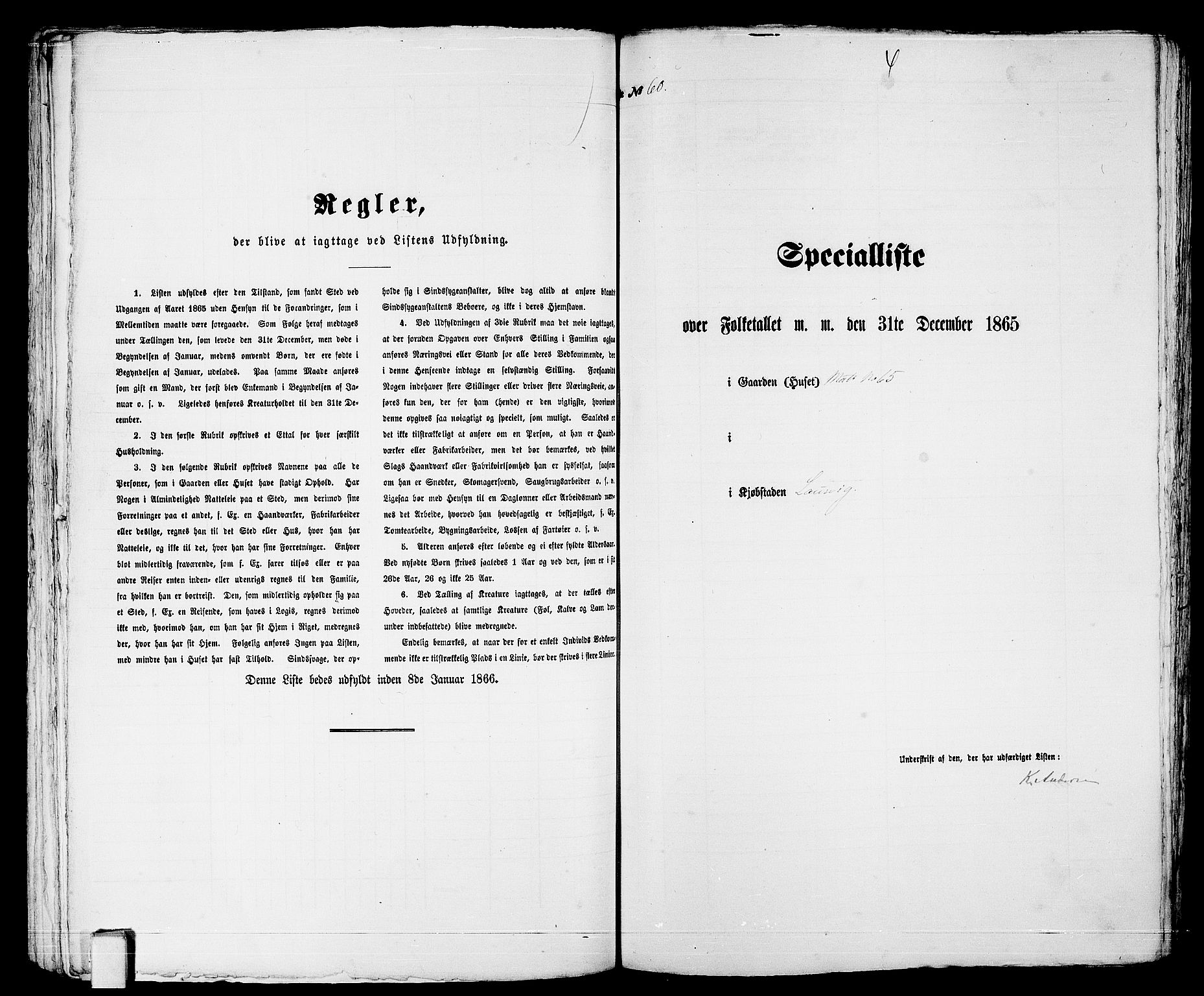 RA, 1865 census for Larvik, 1865, p. 133