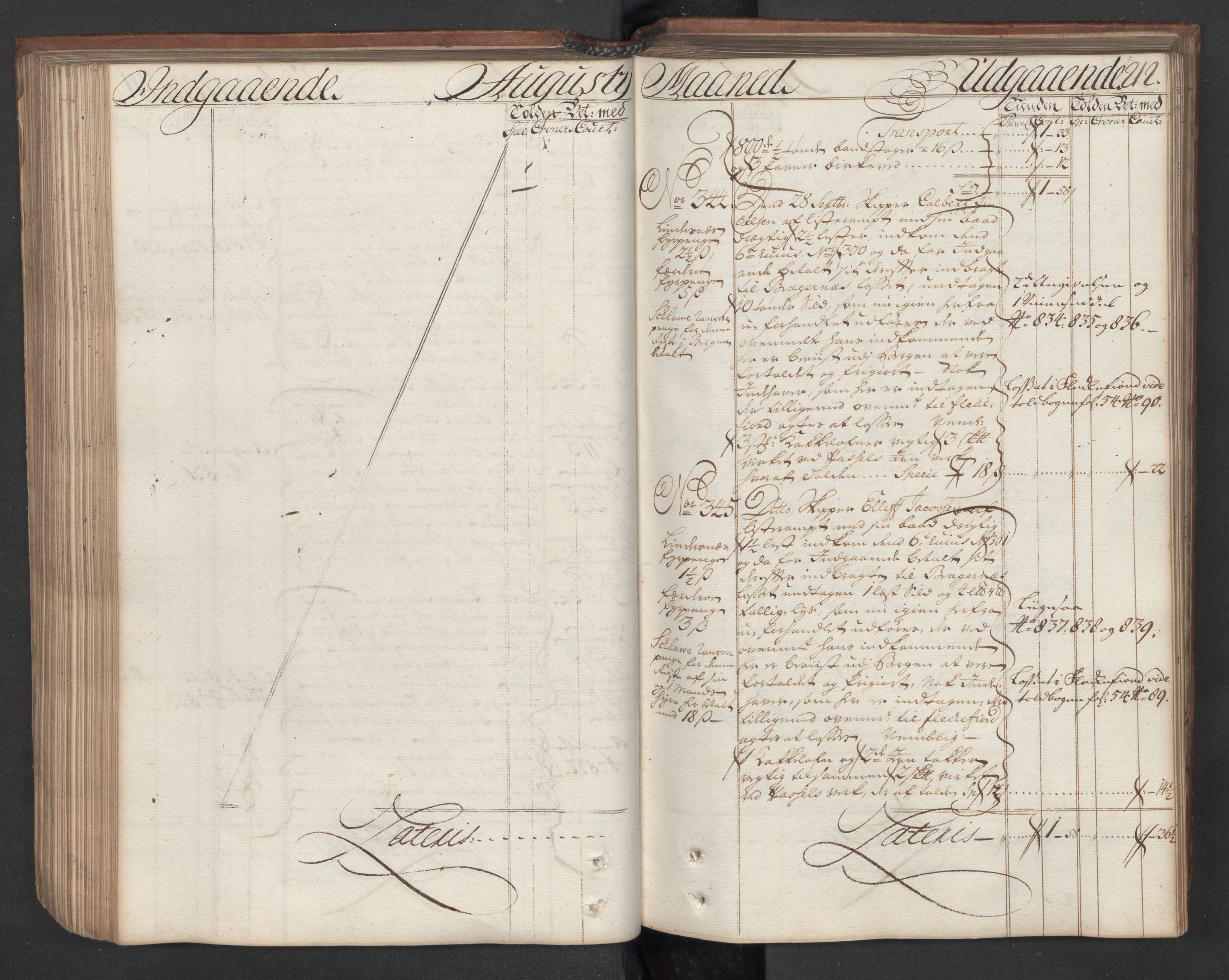 Generaltollkammeret, tollregnskaper, AV/RA-EA-5490/R08/L0009/0001: Tollregnskaper Drammen / Hovedtollbok, 1731, p. 211b-212a