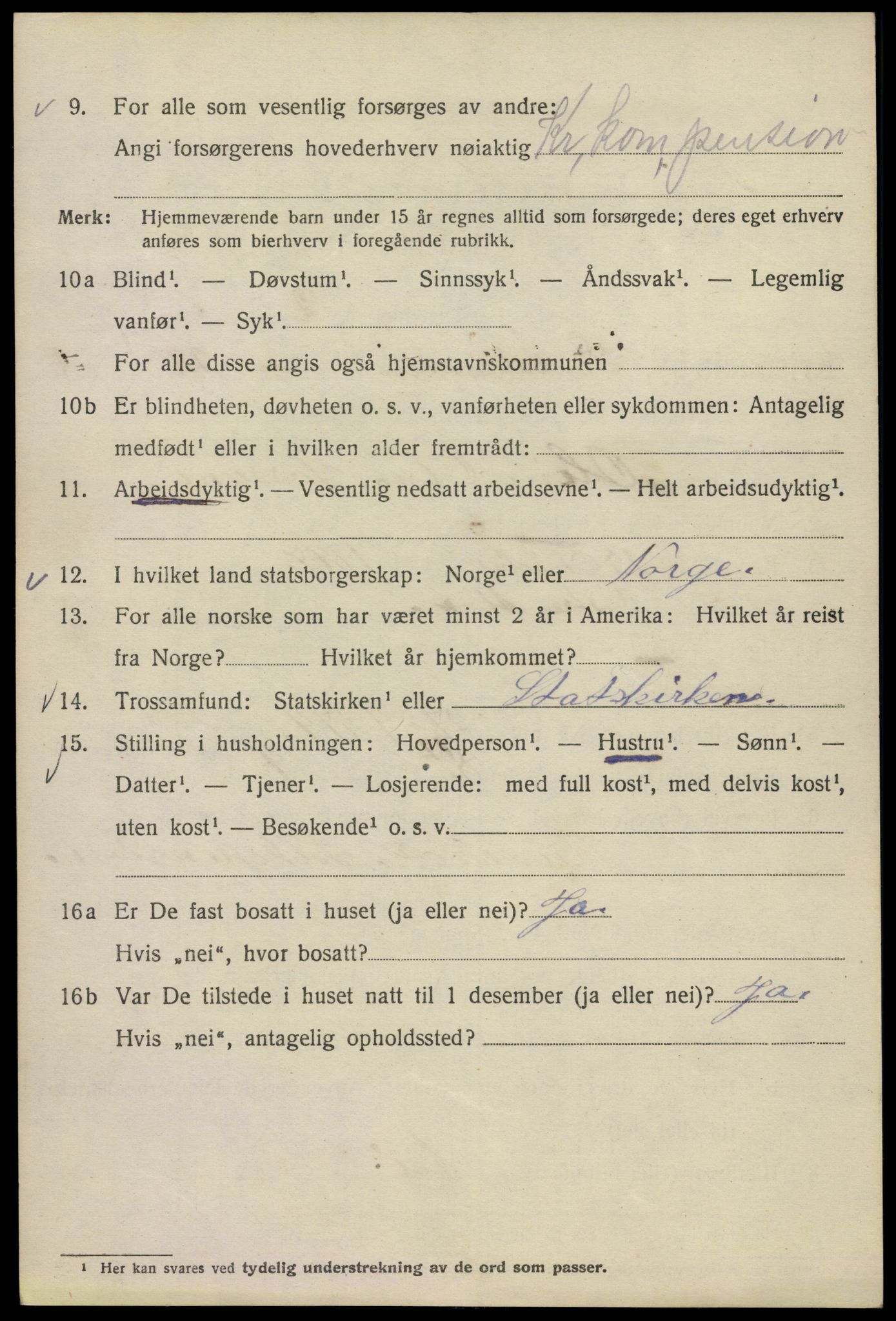 SAO, 1920 census for Kristiania, 1920, p. 478504