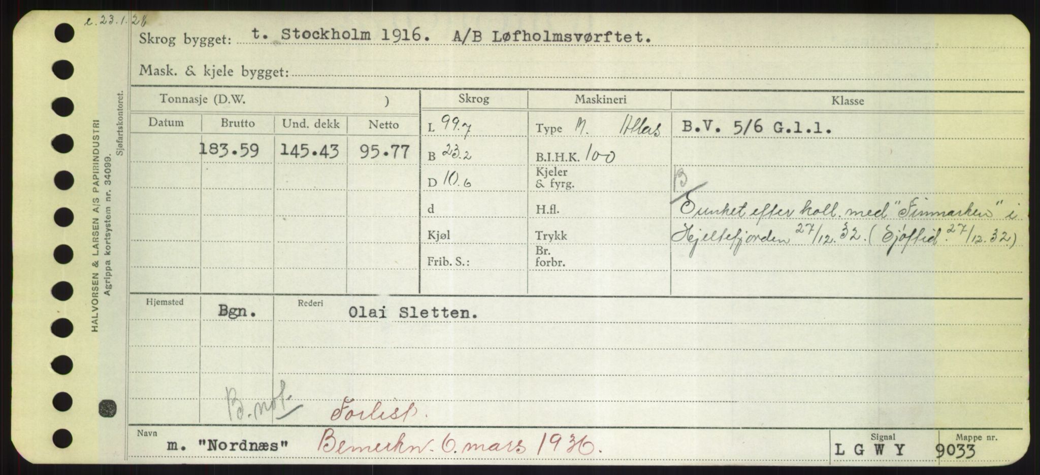 Sjøfartsdirektoratet med forløpere, Skipsmålingen, AV/RA-S-1627/H/Hd/L0026: Fartøy, N-Norhol, p. 539