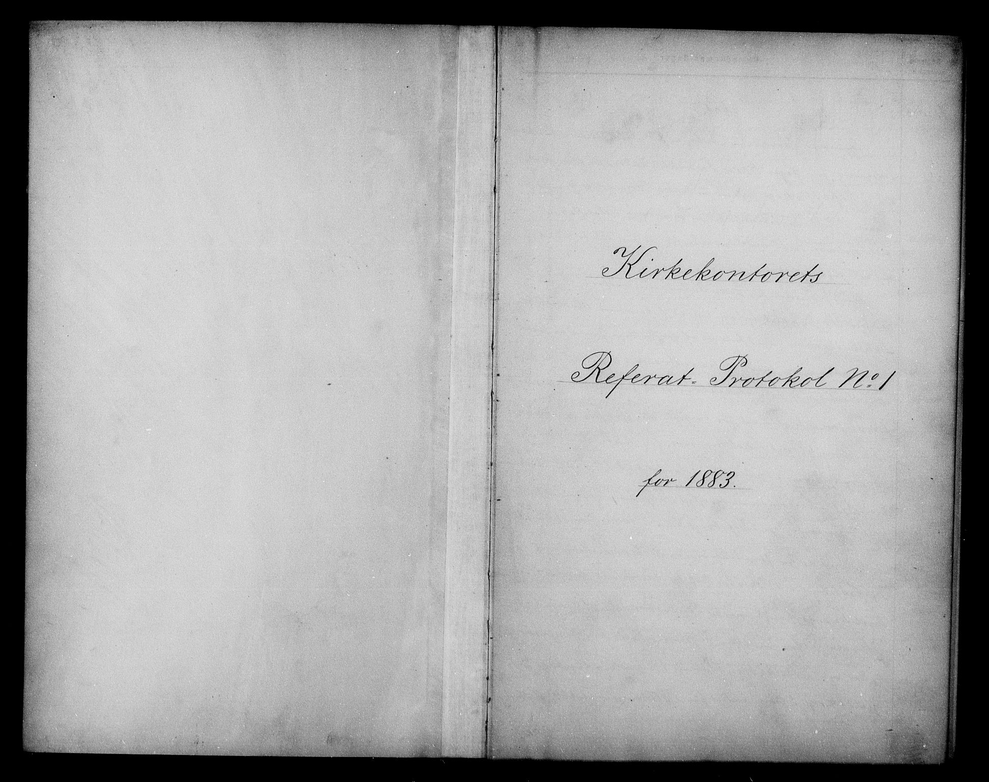 Kirke- og undervisningsdepartementet, Kontoret  for kirke og geistlighet A, AV/RA-S-1007/A/Aa/L0219: Referatprotokoll bd. 1. Ref.nr. 1-143, 1883