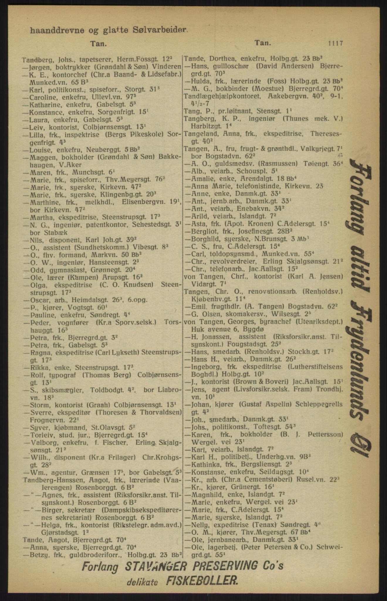 Kristiania/Oslo adressebok, PUBL/-, 1915, p. 1117