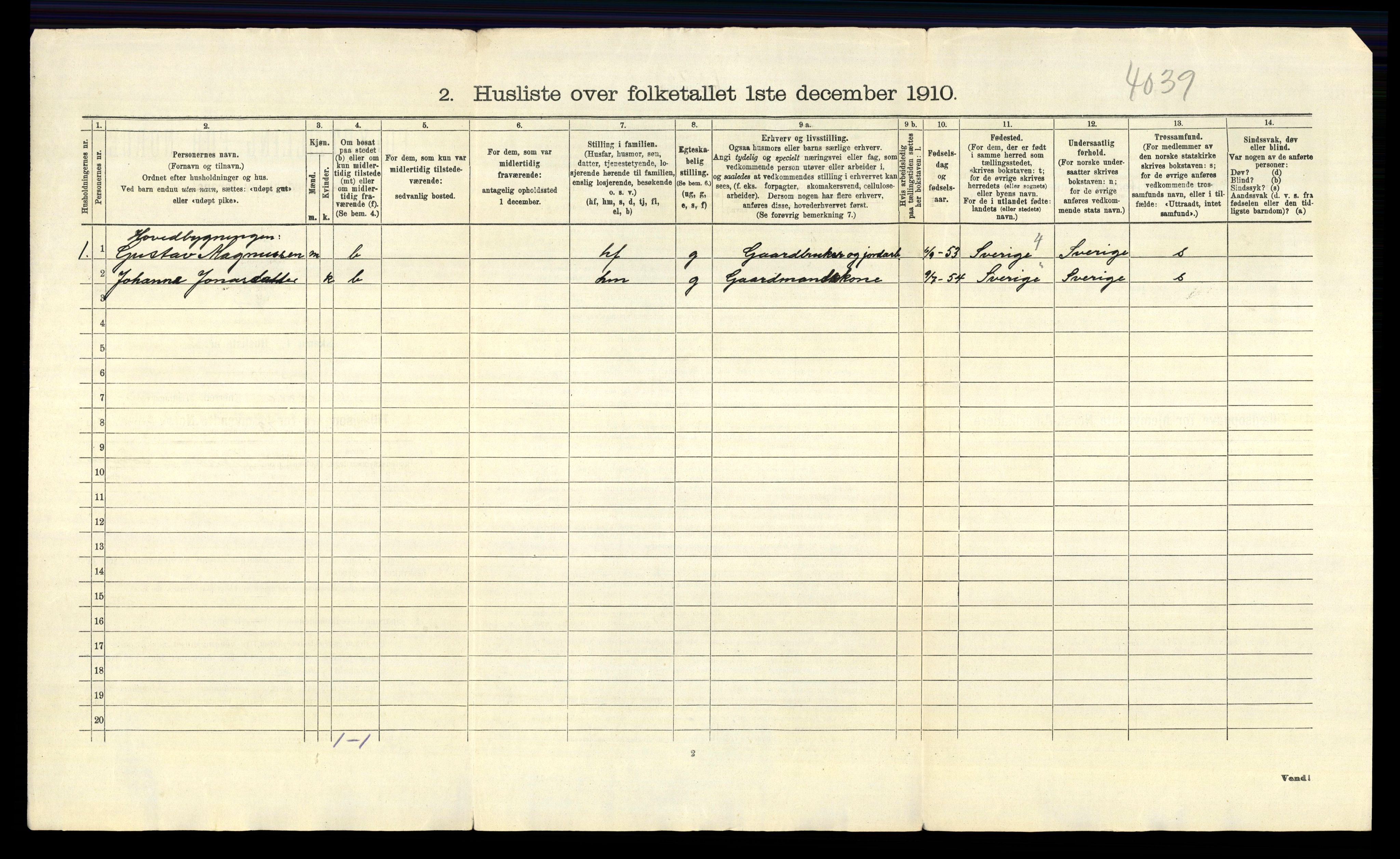 RA, 1910 census for Tune, 1910, p. 1241