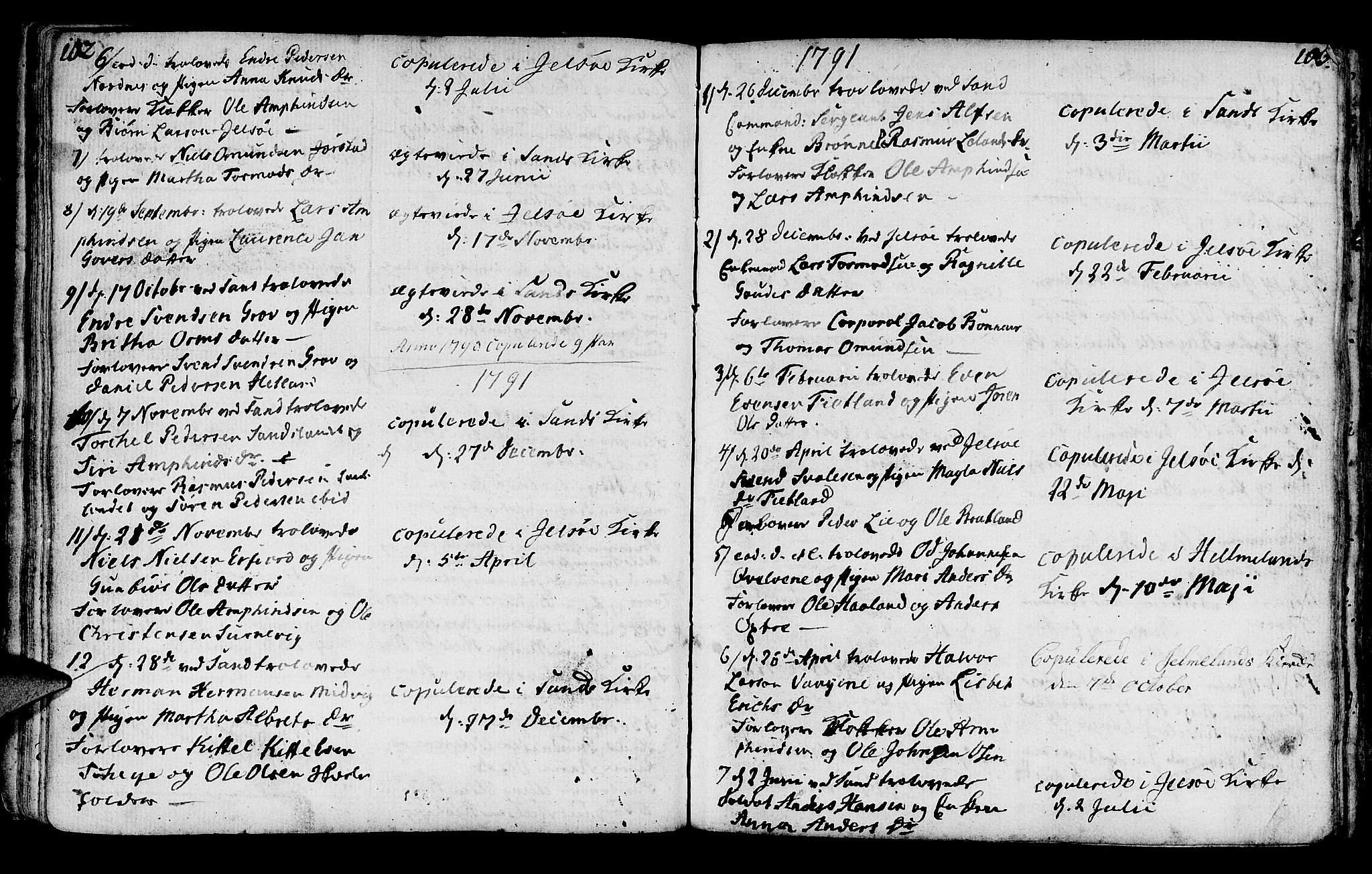 Jelsa sokneprestkontor, SAST/A-101842/01/IV: Parish register (official) no. A 3, 1768-1796, p. 102-103