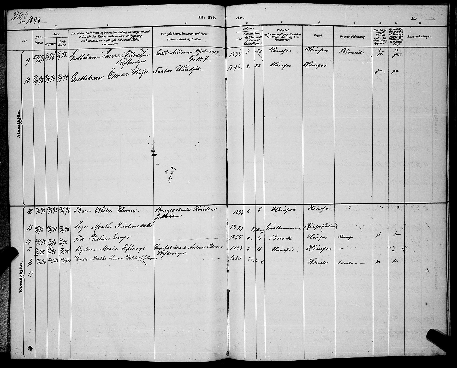 Hønefoss kirkebøker, AV/SAKO-A-609/G/Ga/L0002: Parish register (copy) no. 2, 1888-1904