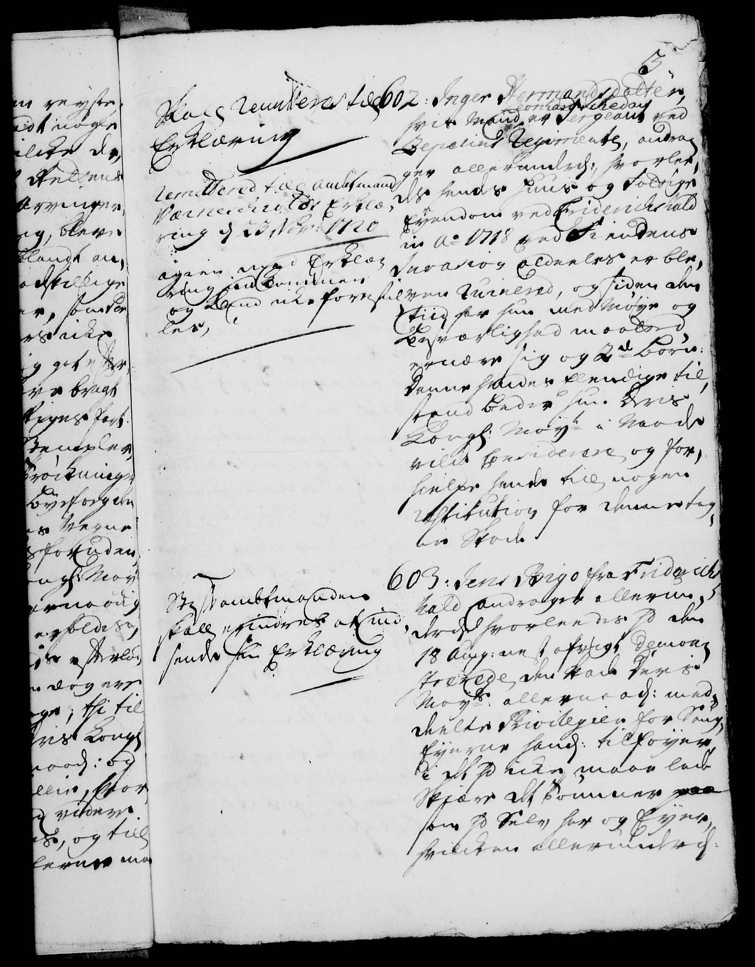 Rentekammeret, Kammerkanselliet, RA/EA-3111/G/Gh/Gha/L0003: Norsk ekstraktmemorialprotokoll, sak. 600-765 (merket RK 53.48), 1720-1721, p. 3