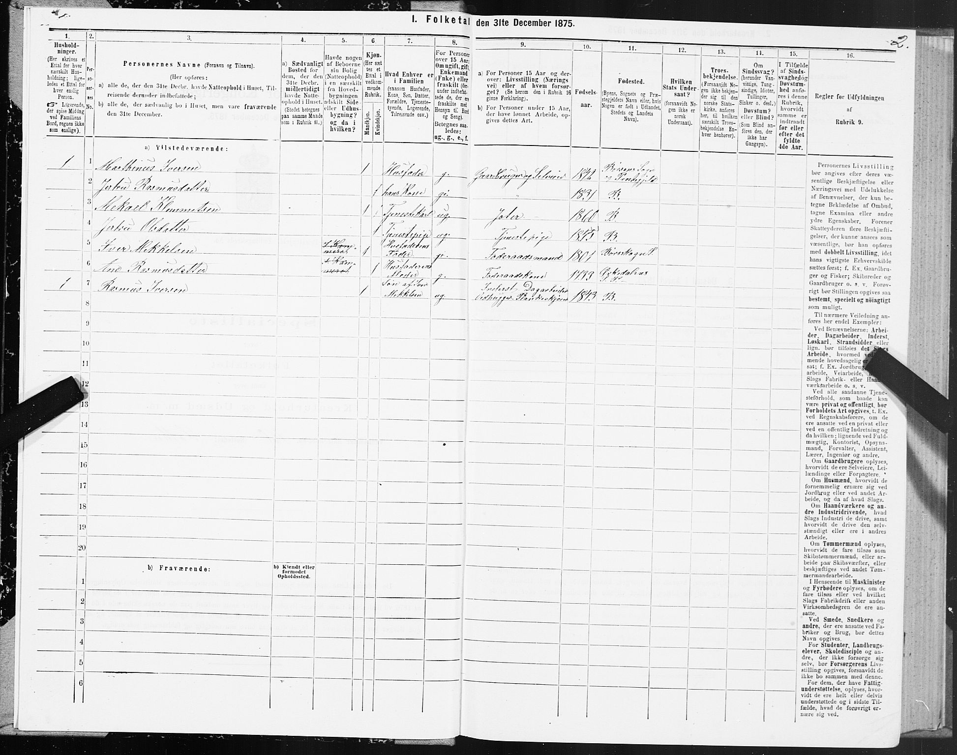 SAT, 1875 census for 1658P Børsa, 1875, p. 4002