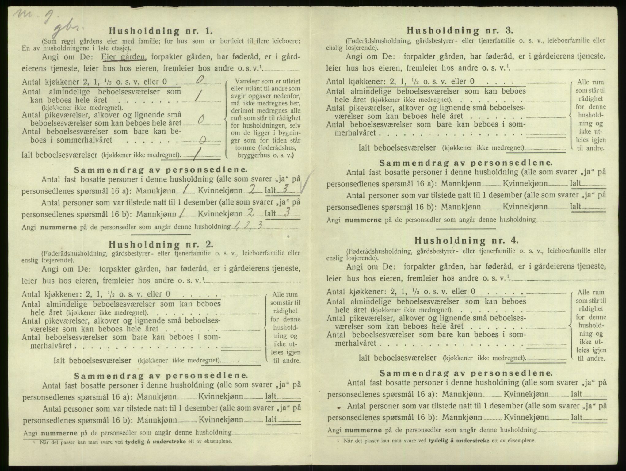 SAB, 1920 census for Askvoll, 1920, p. 462