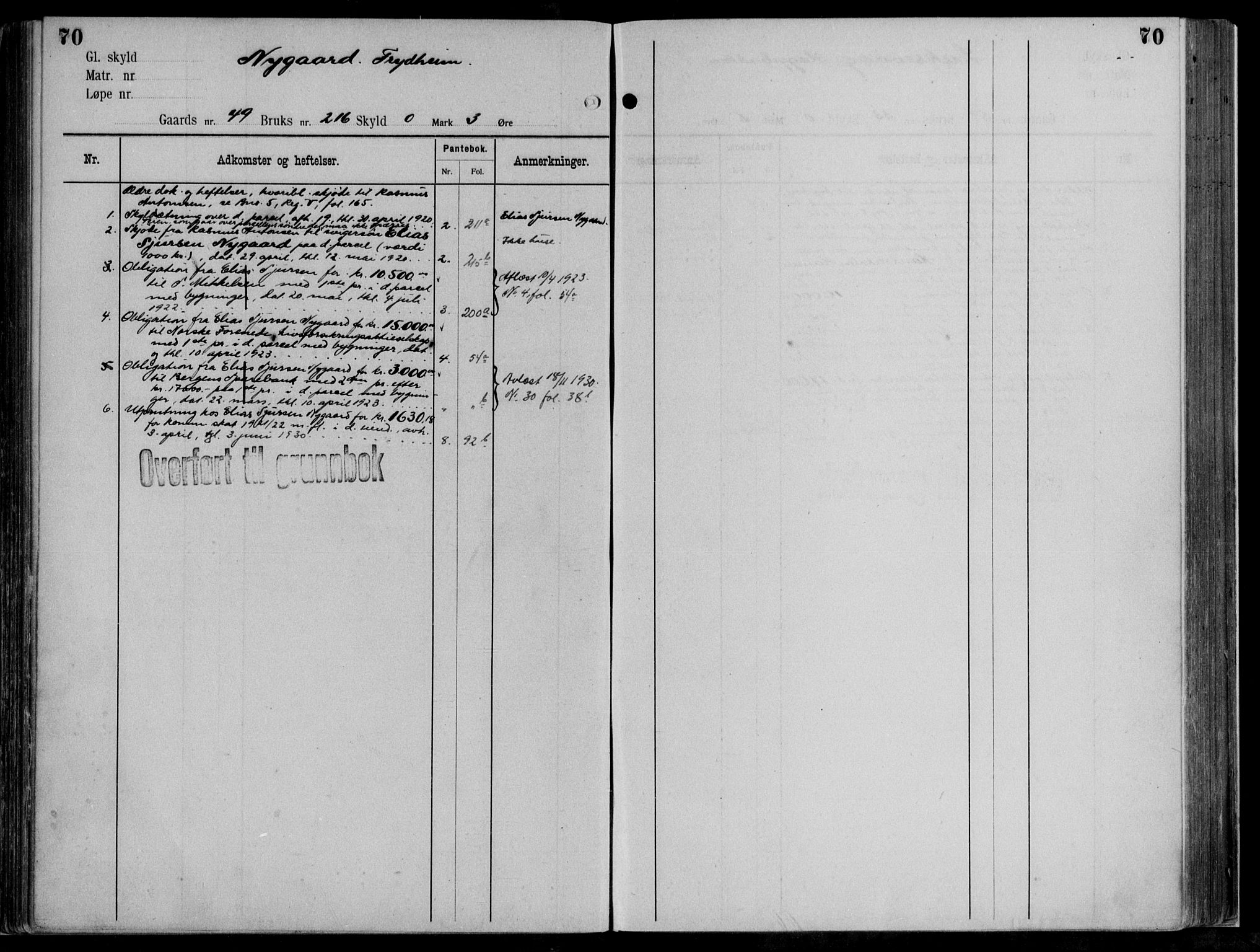 Midhordland sorenskriveri, AV/SAB-A-3001/1/G/Ga/Gab/L0111: Mortgage register no. II.A.b.111, p. 70